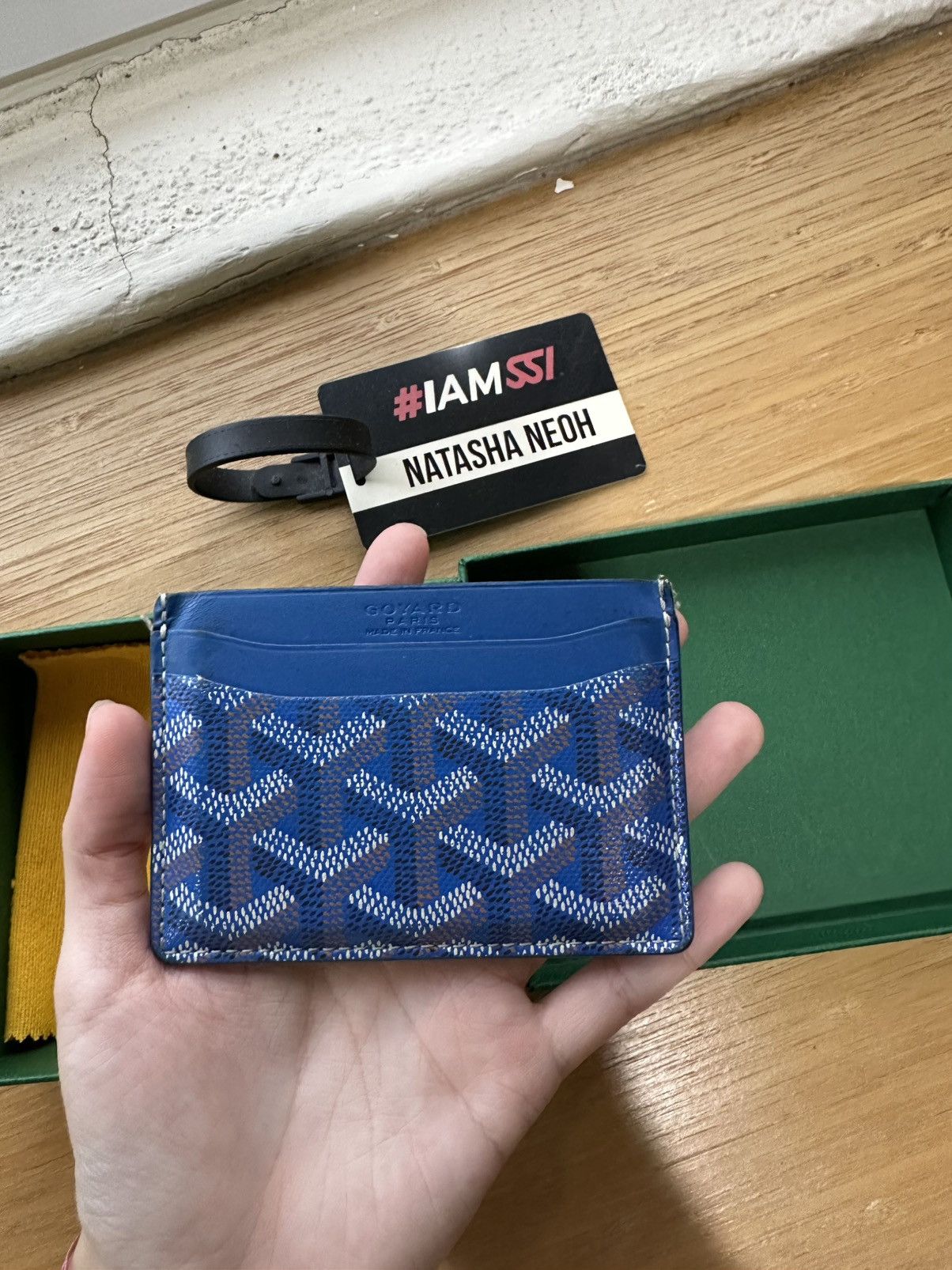Goyard Saint Sulpice カードホルダー Goyard Saint Sulpice Gray Card Holder Authentic | eBay