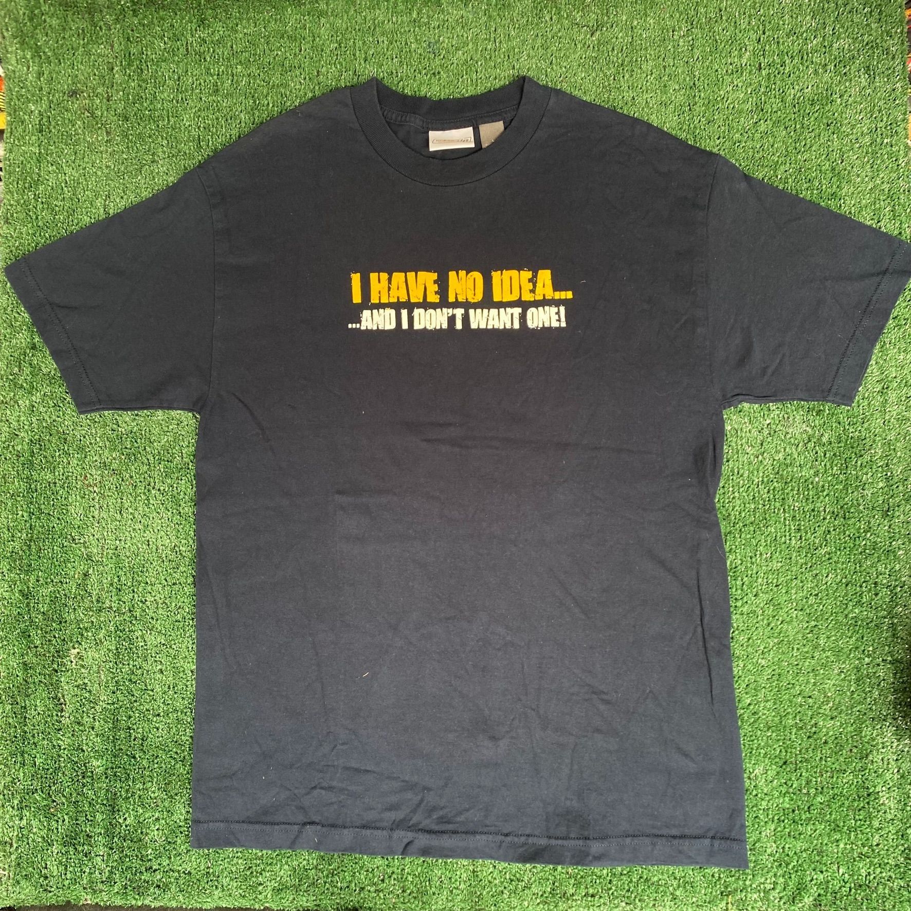 Vintage Vintage Y2K Ironic Humor Tee Dumb Grunge Punk Funny Tee Size US L / EU 52-54 / 3 - 1 Thumbnail