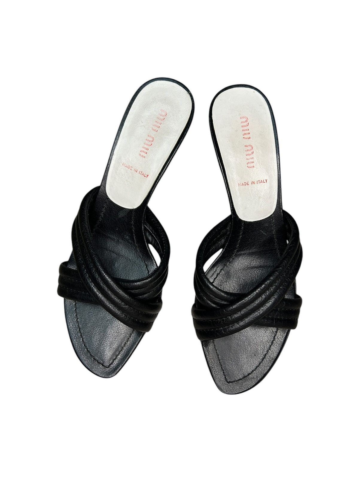 Miu Miu 00s Strap Mules Size US 5.5 / IT 35.5 - 2 Thumbnail