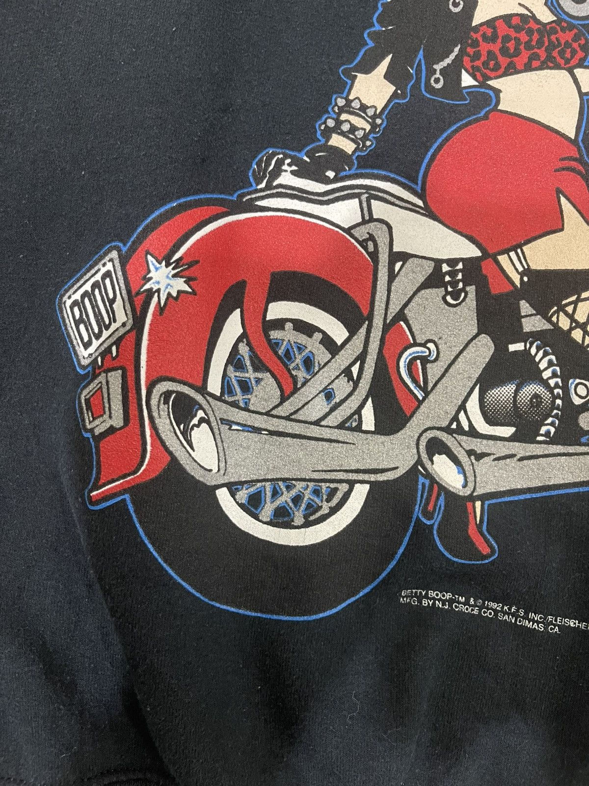 Vintage Vintage 90's Betty Boop Motorcycle Crewneck Sweatshirt Size US M / EU 48-50 / 2 - 7 Thumbnail
