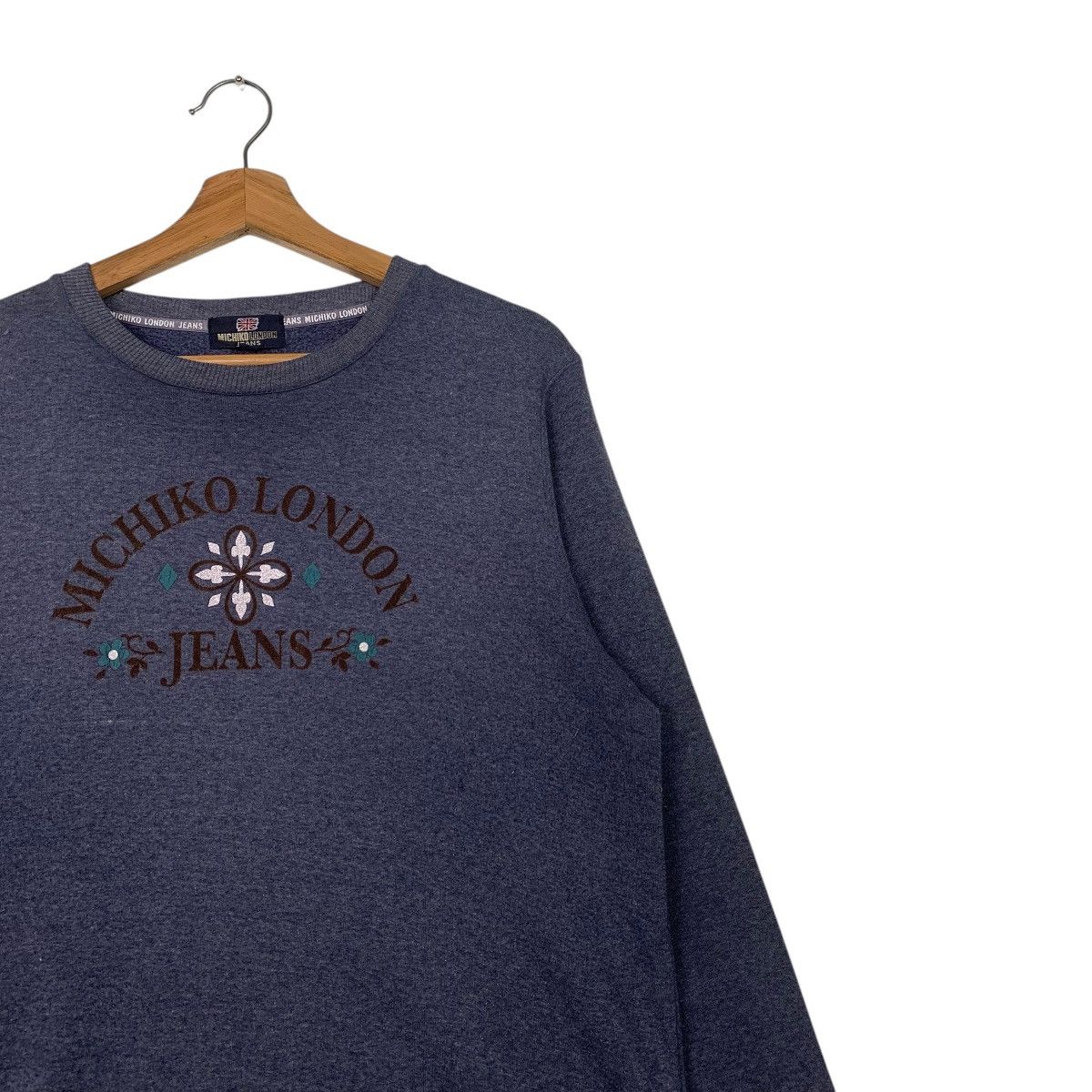 Michiko Koshino London Michiko London Jeans Big Logo Sweater Size L / US 10 / IT 46 - 5 Thumbnail