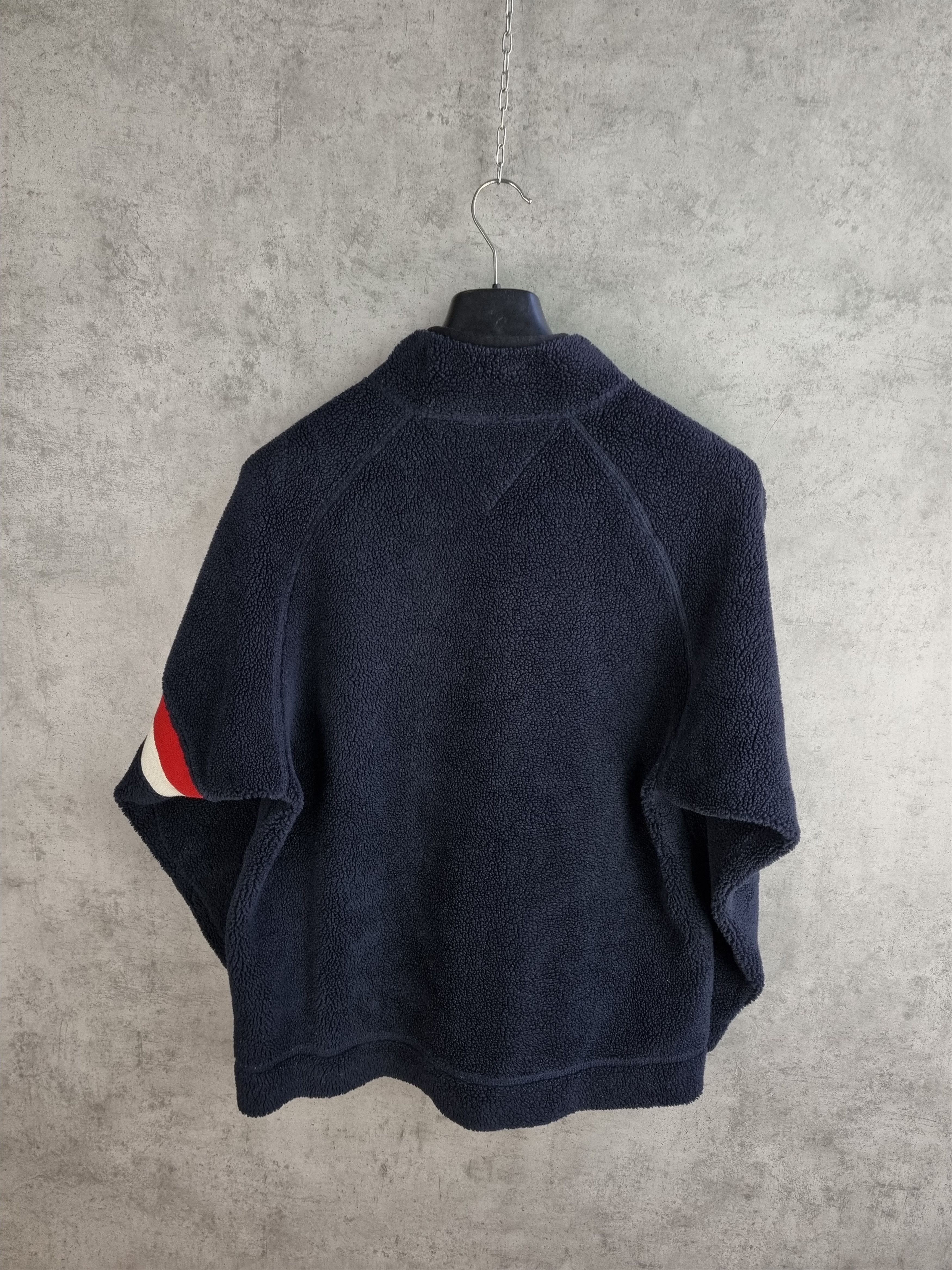 Tommy Hilfiger × Tommy Jeans Rare Tommy Hilfiger half zip up Deep Pile Fleece Navy Size US L / EU 52-54 / 3 - 8 Thumbnail