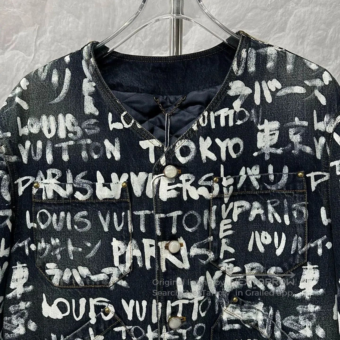 Louis Vuitton Louis Vuitton Graffiti Denim Jacket Size 52. Size US L / EU 52-54 / 3 - 2 Thumbnail