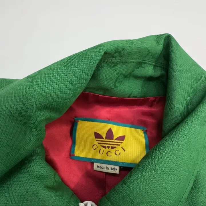 Gucci GUCCI x Adidas Green Striped Jacket for Women-2507 Size XXS / US 00 / IT 34 - 3 Thumbnail