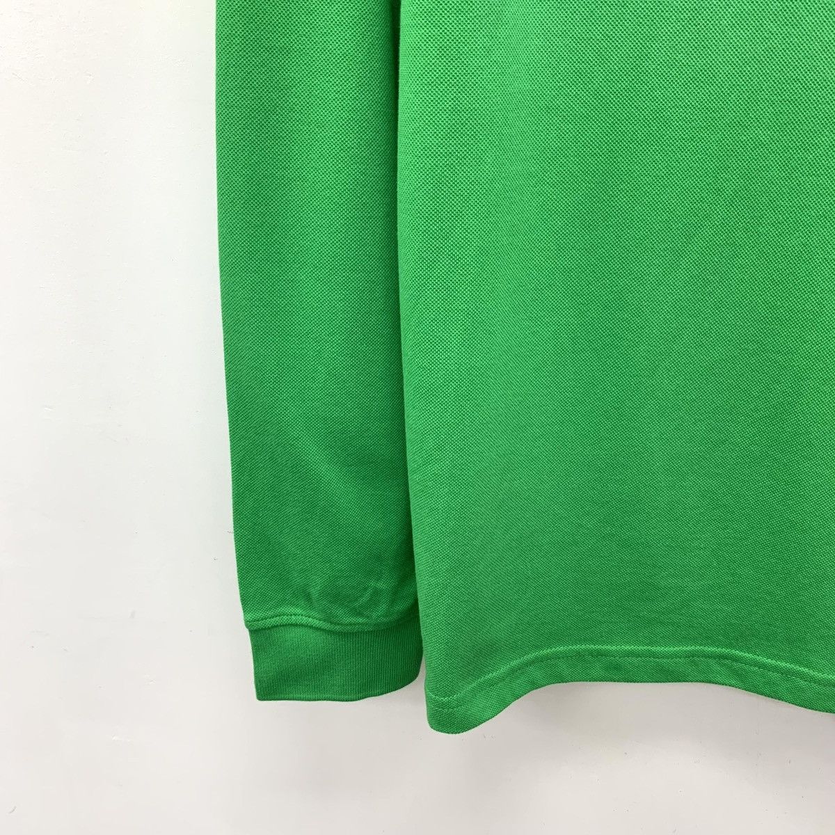Armani Armani Green Cotton Collared Long Sleeve Polo Shirt K26WX Size US L / EU 52-54 / 3 - 4 Thumbnail