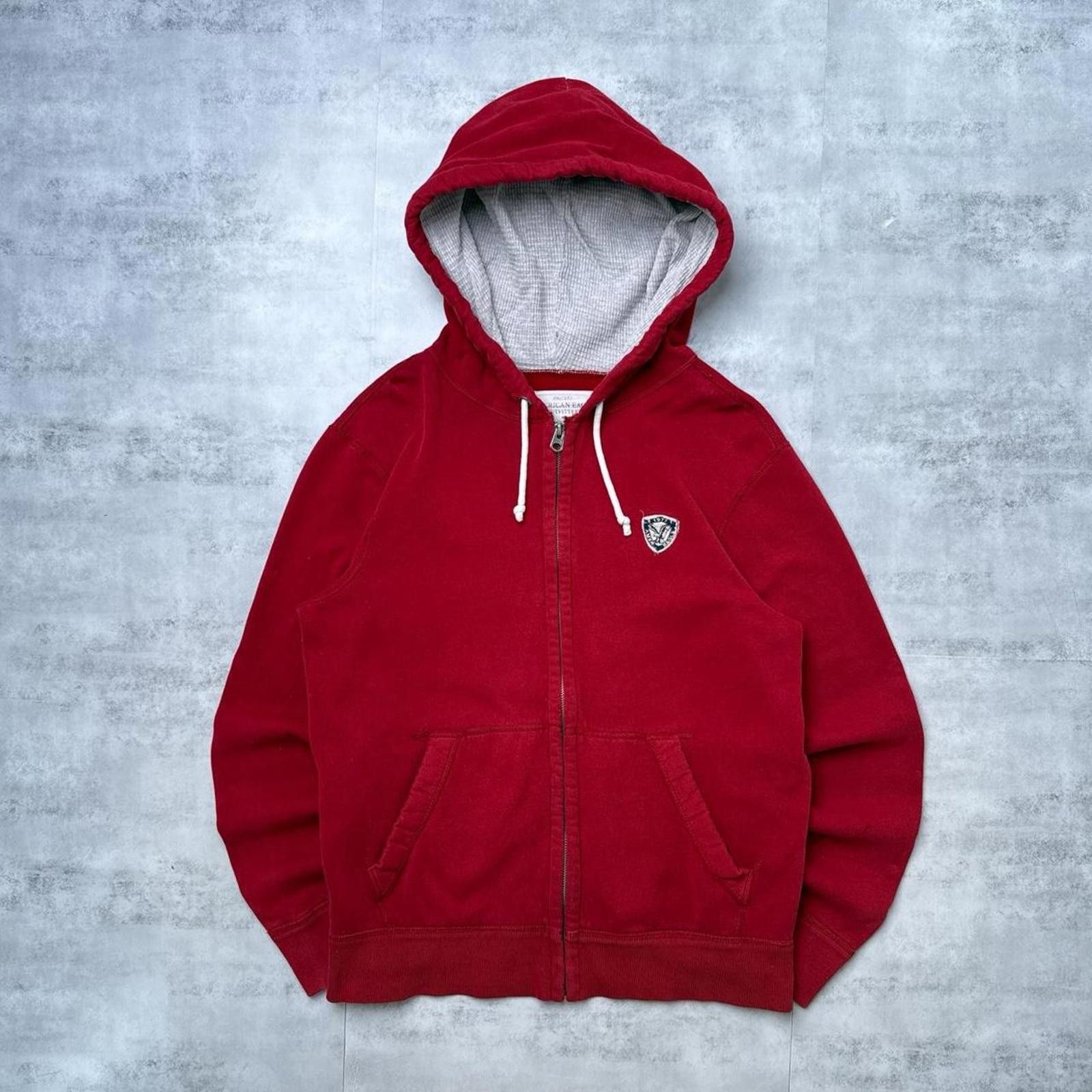 American Eagle Outfitters Y2K American Eagle 00s Red Zip Up Jacket Size US M / EU 48-50 / 2 - 1 Thumbnail