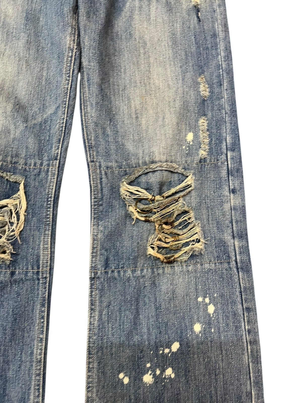 Japanese Brand × Vintage Vintage Japanese Brand Ripped Chain Stitch Denim Size US 32 / EU 48 - 6 Thumbnail