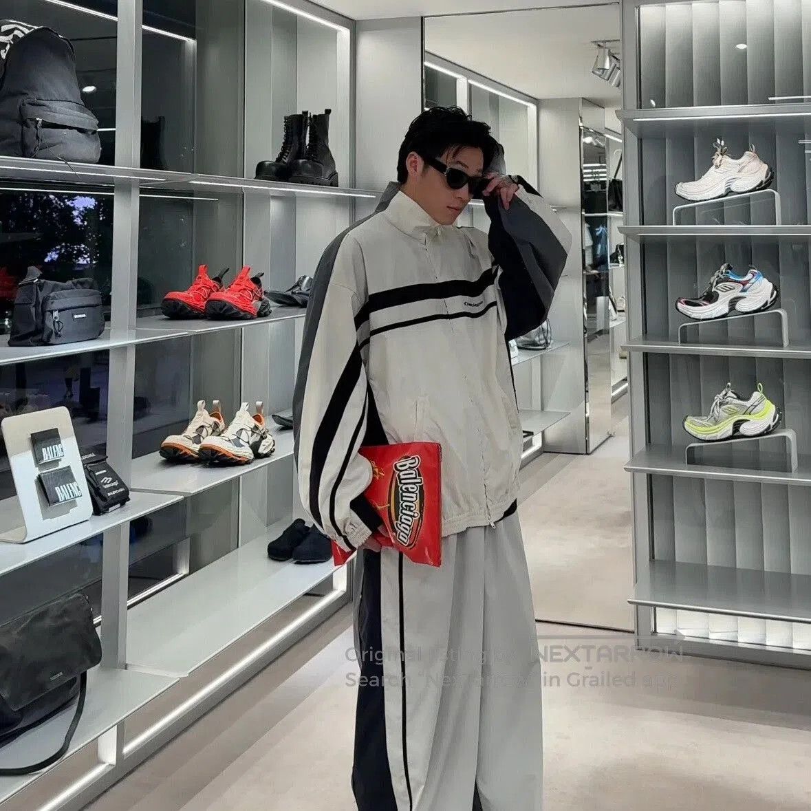Balenciaga Balenciaga Color-Block Distressed Jacket. Size US S / EU 44-46 / 1 - 9 Thumbnail
