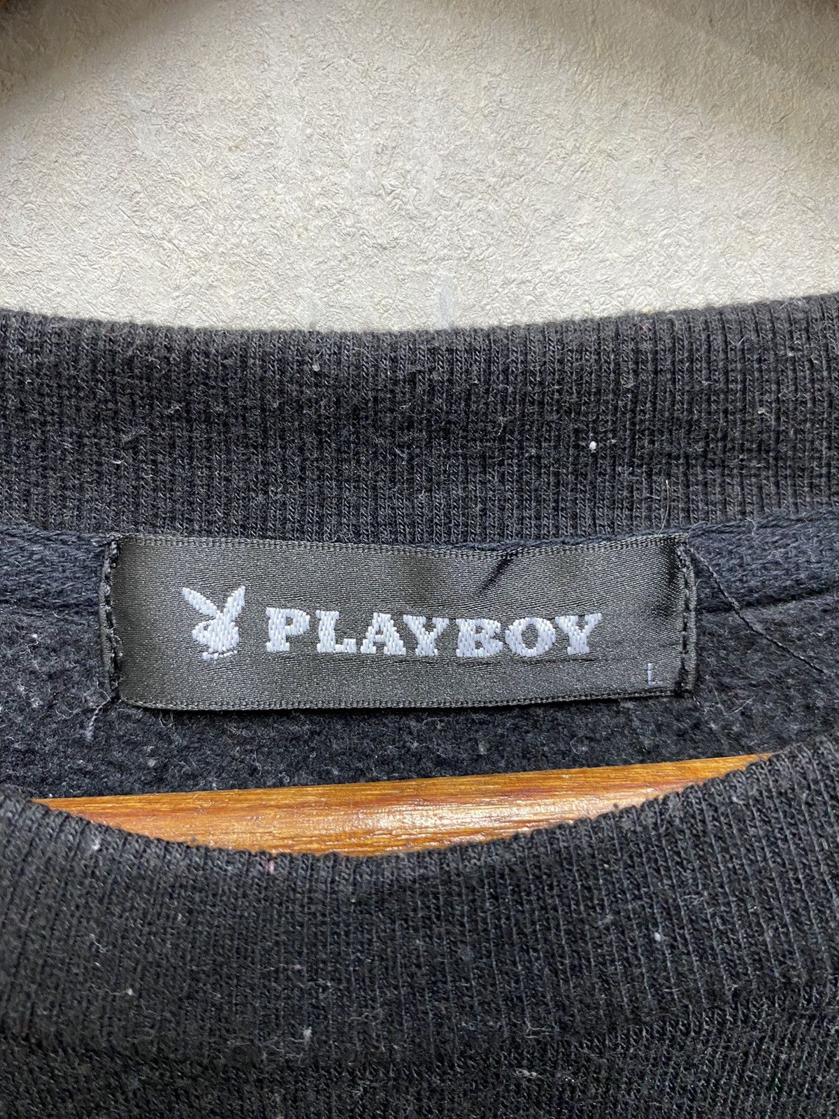 Playboy Playboy Sweatshirt Spellout Light Cotton Crewneck Size L Size US L / EU 52-54 / 3 - 7 Thumbnail