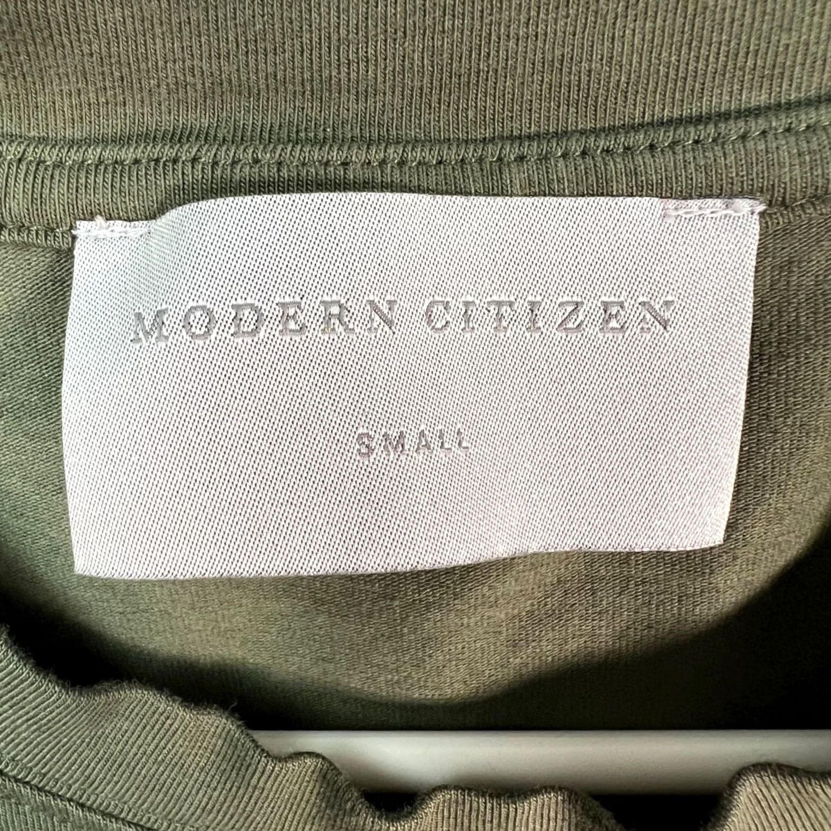 Citizen Modern Citizen Womens Tank Olive Green Organic Cotton Sleeveless Crew Neck XS? not applicable? Size S / US 4 / IT 40 - 3 Thumbnail
