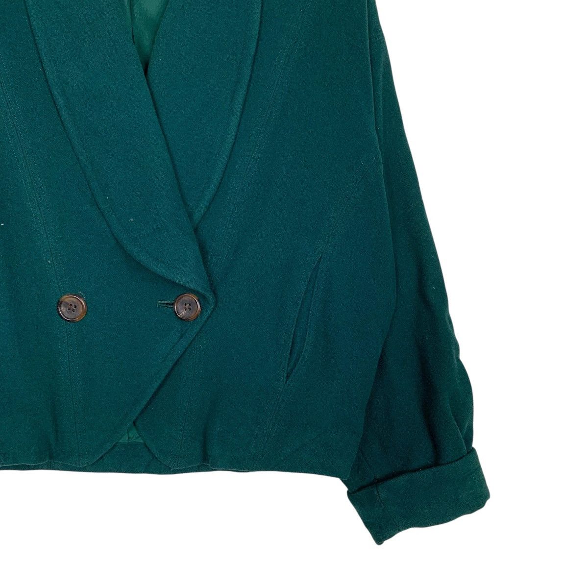 Lancel Lancel Green Wool Jacket Size M / US 6-8 / IT 42-44 - 4 Thumbnail