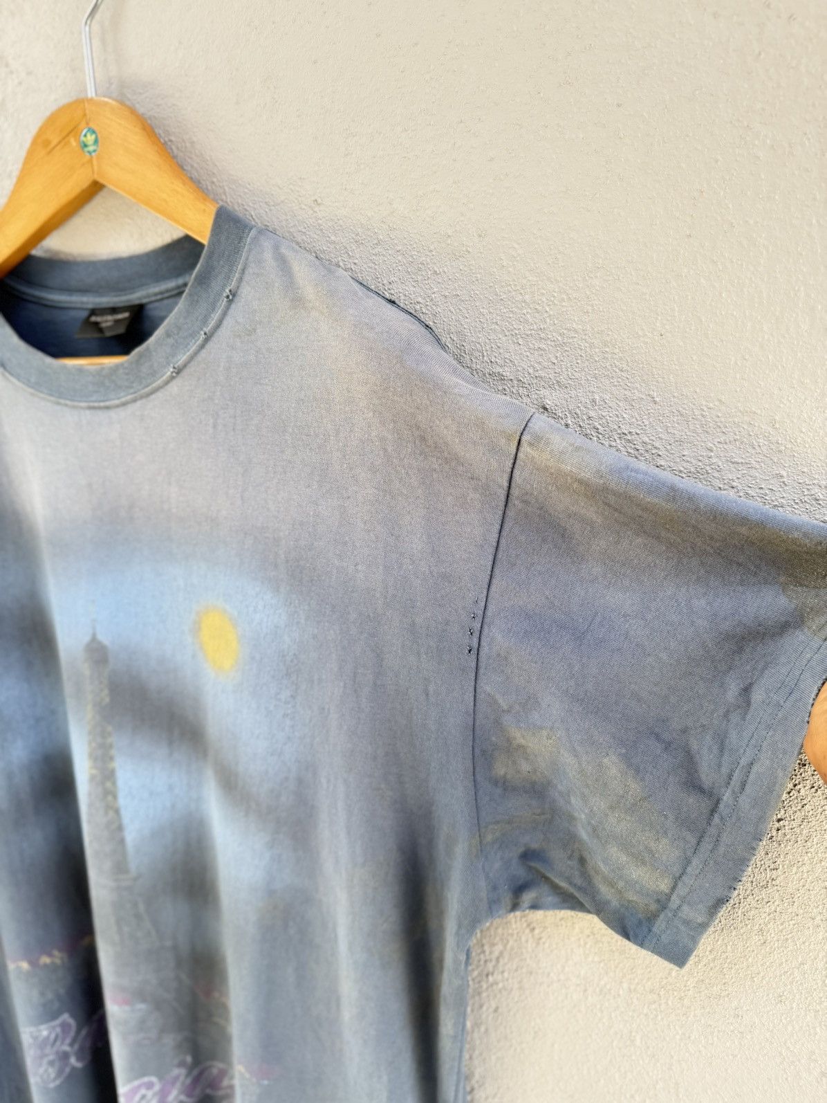 Balenciaga Thrashed design Balenciaga Paris 2024 Oversize Sun Faded Tee Size US XL / EU 56 / 4 - 9 Thumbnail