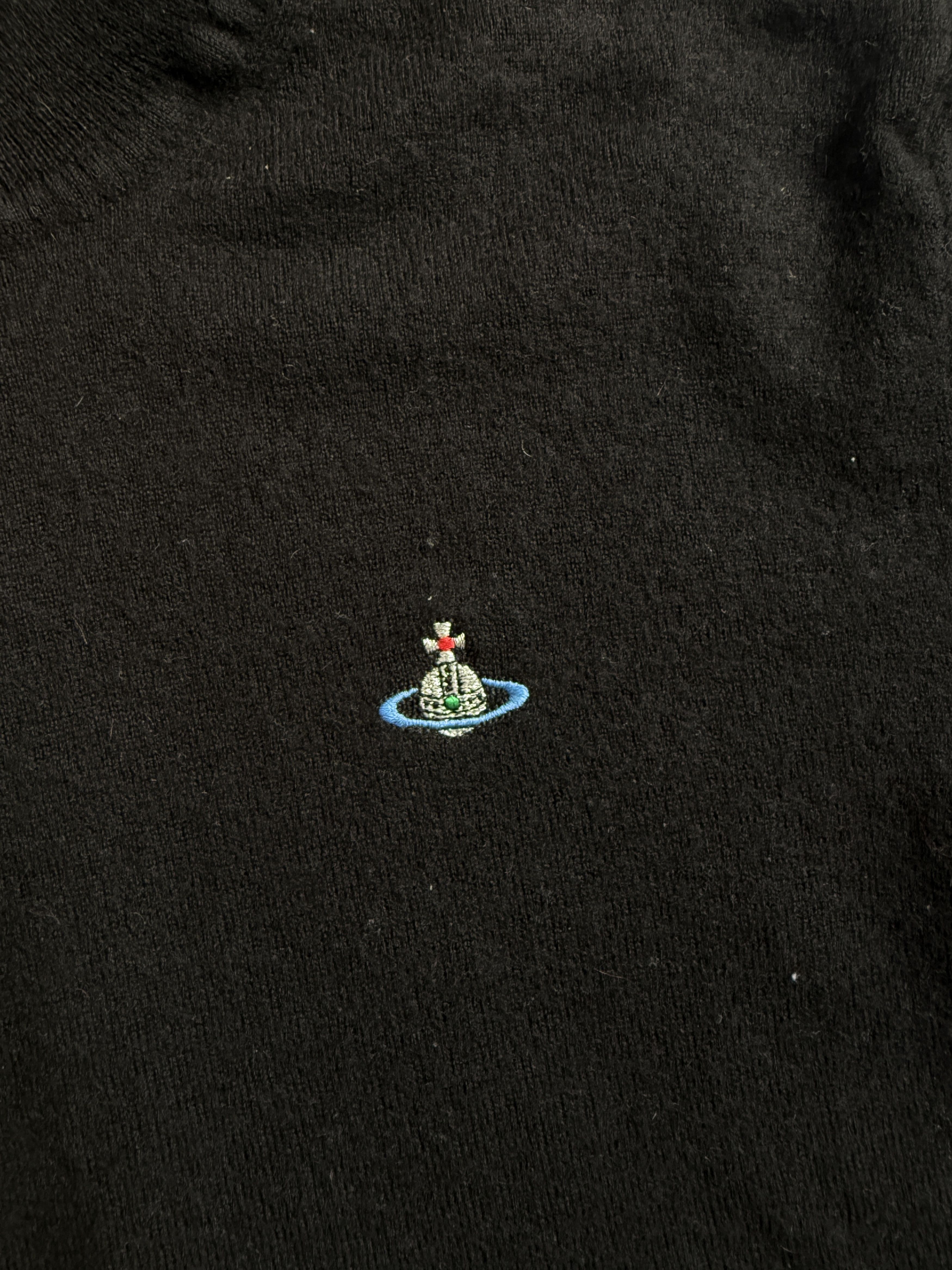 Vivienne Westwood 2018 Vivienne Westwood Black Turtleneck w/ Embroidered Orb Size M / US 6-8 / IT 42-44 - 2 Thumbnail