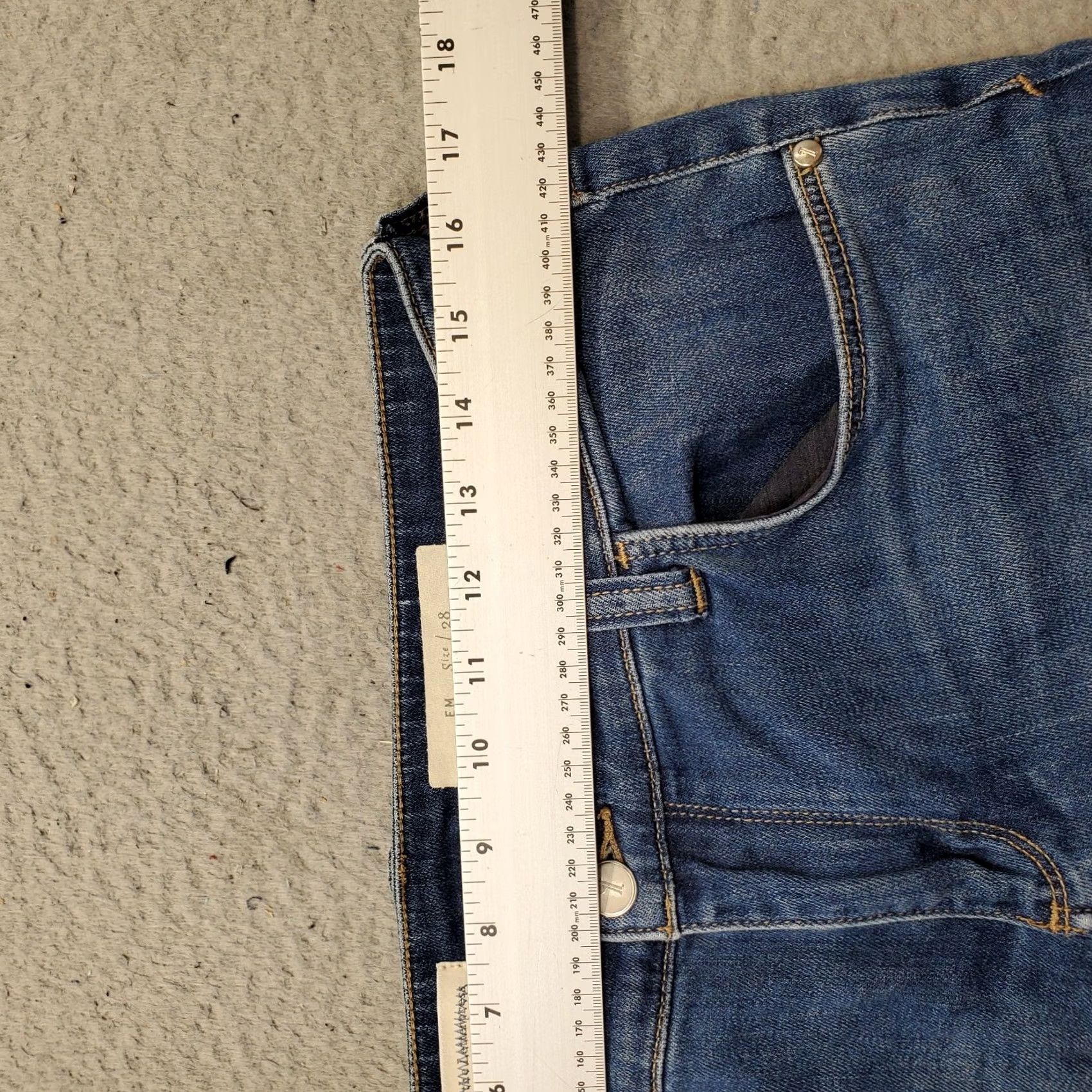 Vintage Pilcro Anthropologie Jeans Womens 28 Blue Denim Stretch Straight Leg Size 28" / US 6 / IT 42 - 6 Thumbnail