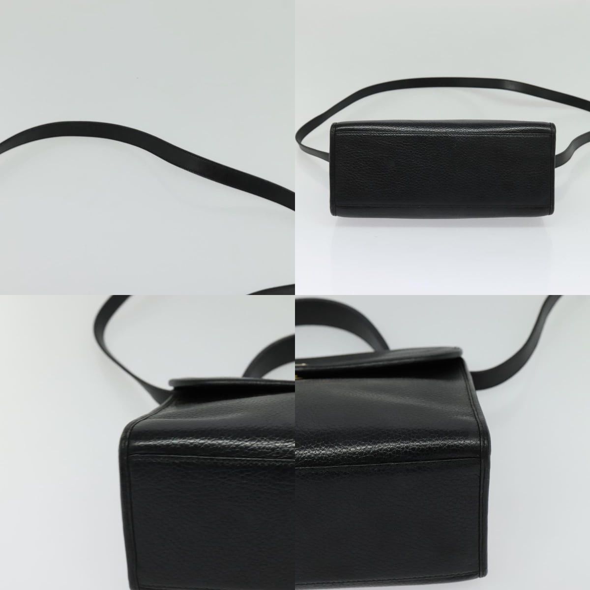 Dior DIOR Hand Bag Leather Black Gold Size ONE SIZE - 10 Thumbnail