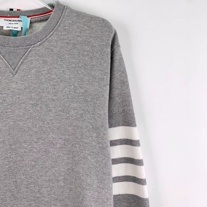 Thom Browne Thom Browne size3 Cotton round neck long sleeve hoodie Size US L / EU 52-54 / 3 - 3 Thumbnail