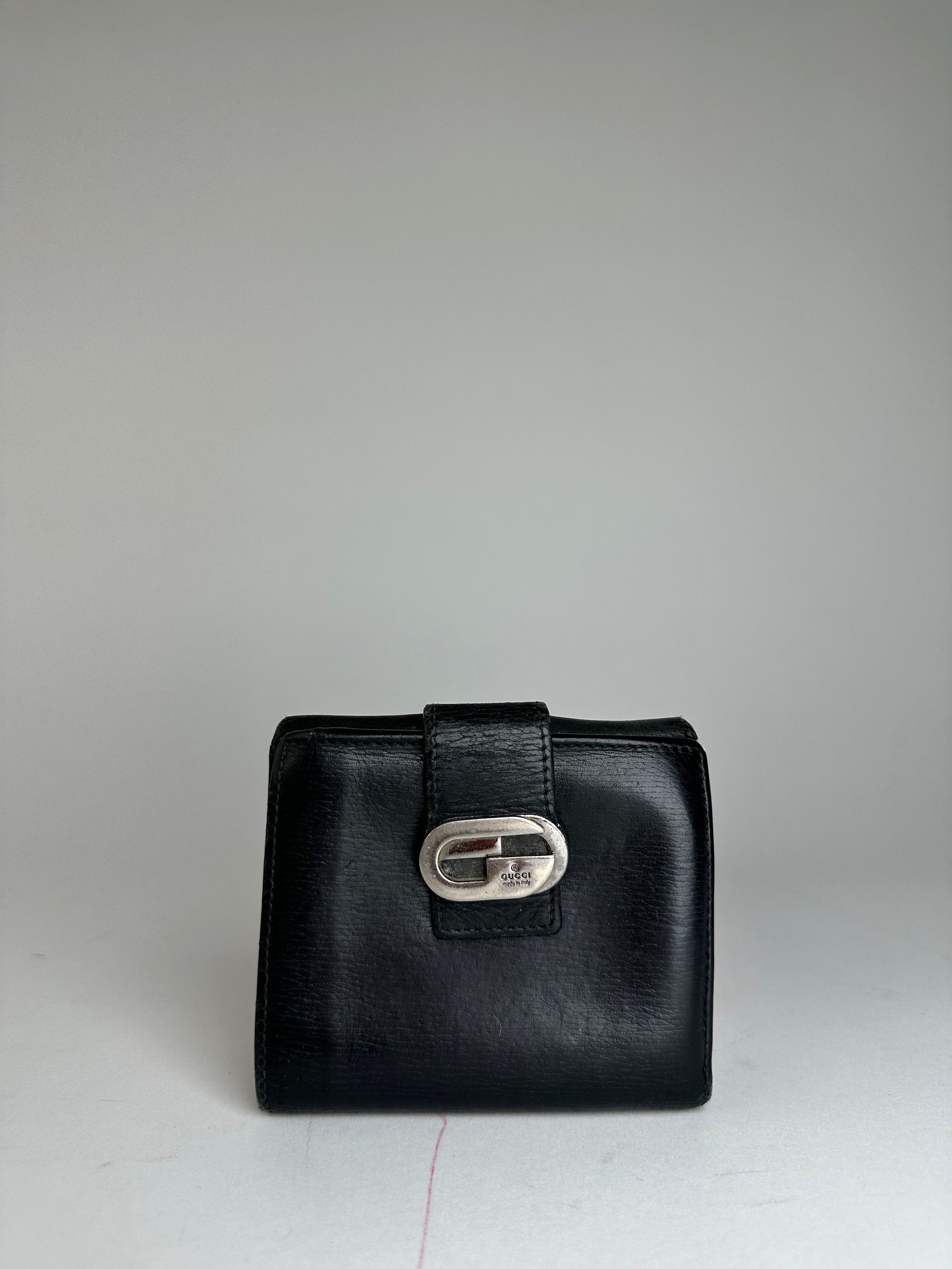 Gucci Vintage Leather Wallet Black Size ONE SIZE - 1 Thumbnail