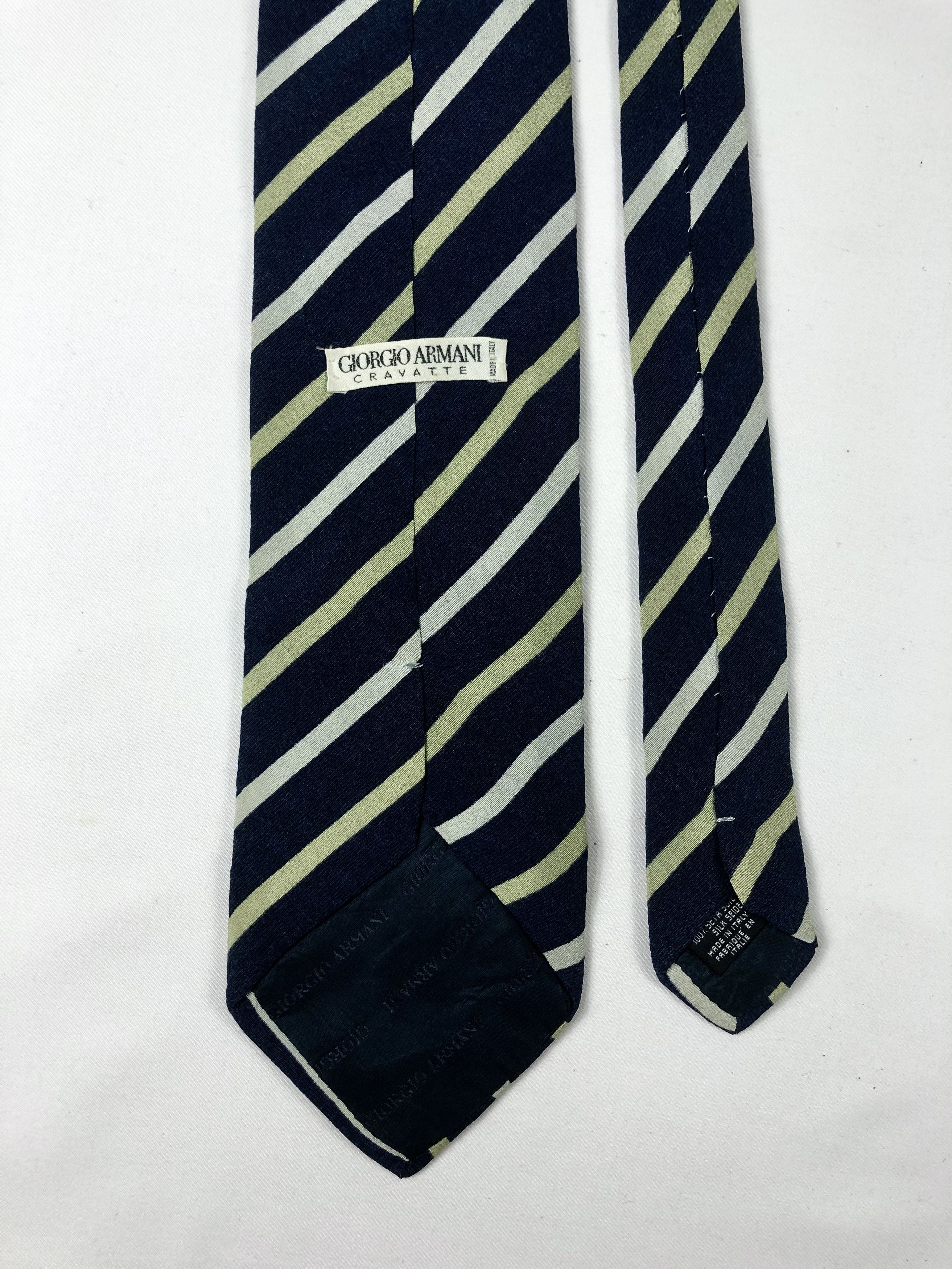 Giorgio Armani Rare Giorgio Armani Cravatte Stripes Silk Tie Made in Italy Size ONE SIZE - 5 Thumbnail