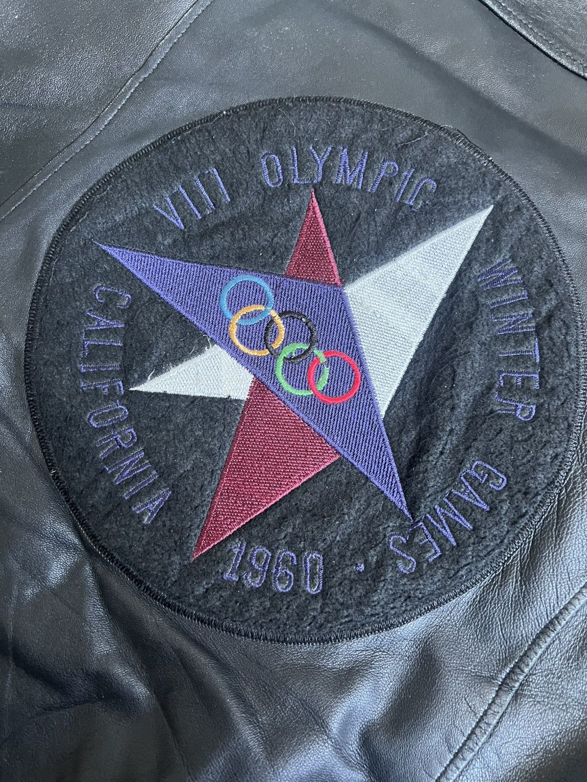 Adidas Vintage Adidas Leather Bomber Jacket Olympic Collection 1960 Size US XL / EU 56 / 4 - 9 Thumbnail