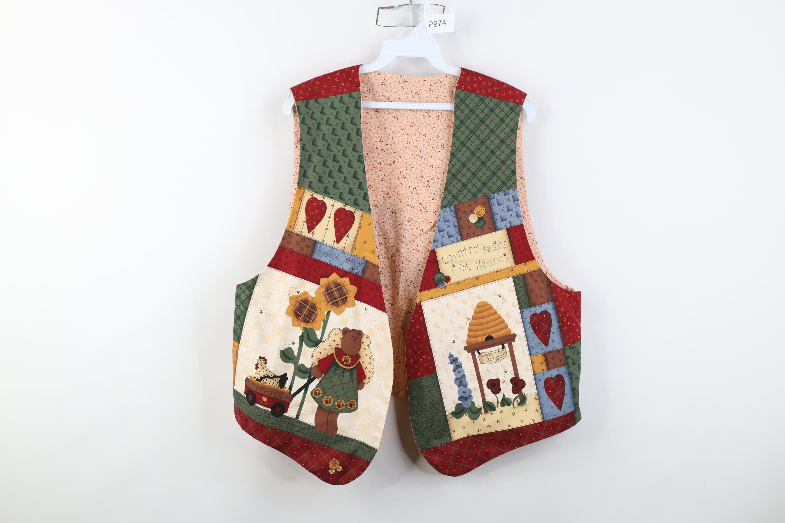 Vintage Vintage 90s Streetwear Reversible Country Bear Chicken Vest Size XL / US 12-14 / IT 48-50 - 1 Thumbnail