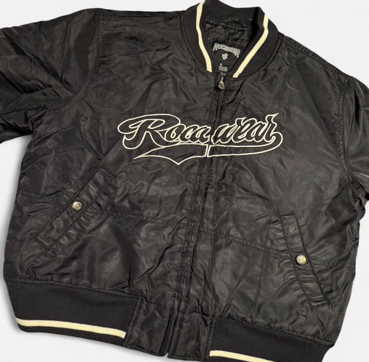 Rocawear Rocawear Vintage Varsity Bomber Jacket Size US XL / EU 56 / 4 - 2 Thumbnail