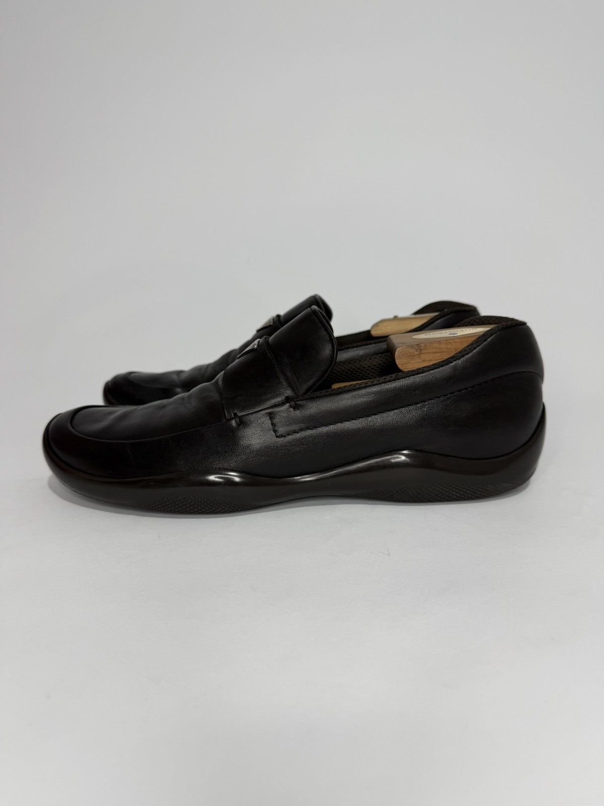 Prada Prada Sport Brown Leather Slip On Loafers Size 8.5 US Size US 8.5 / EU 41-42 - 5 Thumbnail