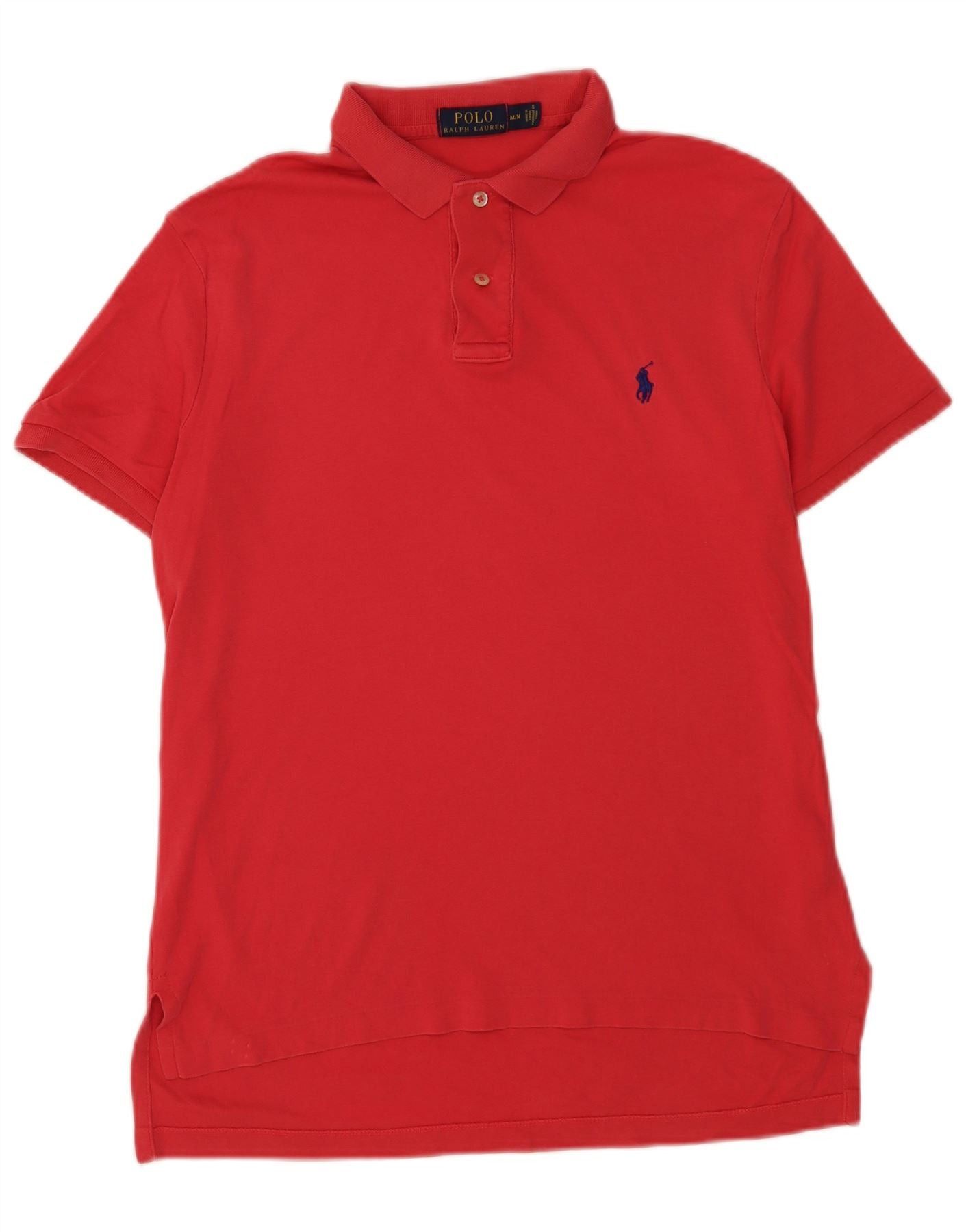 Polo Ralph Lauren Mens Polo Shirt Medium Red Cotton Size US M / EU 48-50 / 2 - 1 Thumbnail