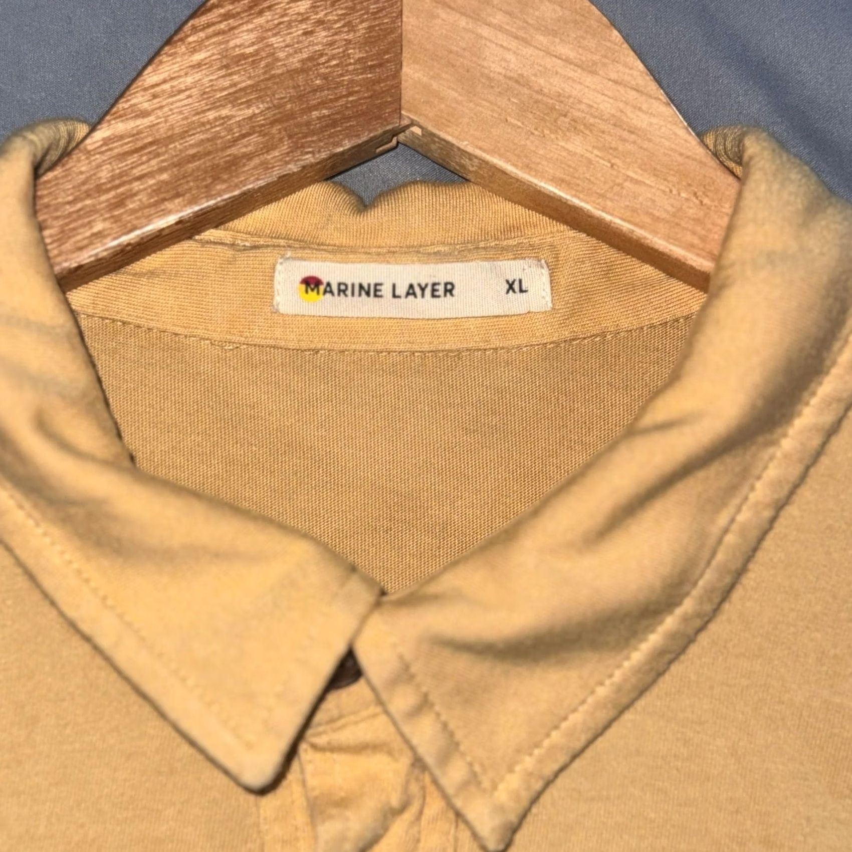 Marine Layer Marine Layer Polo Shirt Archive Preston Retro Yellow 70s Floral Striped Short Sleeve XXL Mens XL Shirt Size US XL / EU 56 / 4 - 3 Thumbnail