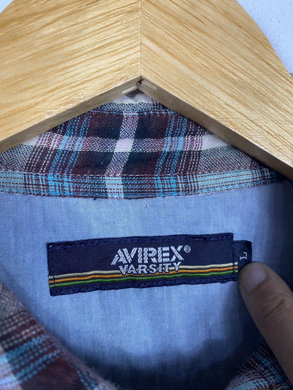 Avirex Avirex Flannel Button Up Shirt Size L / US 10 / IT 46 - 4 Thumbnail