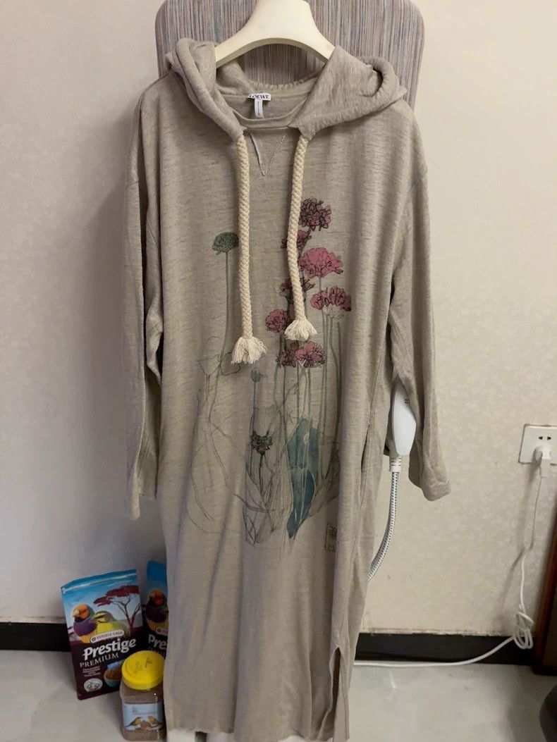 Loewe LOEWE Linen Floral Print Dress- dmc Size US 30 / EU 46 - 1 Thumbnail