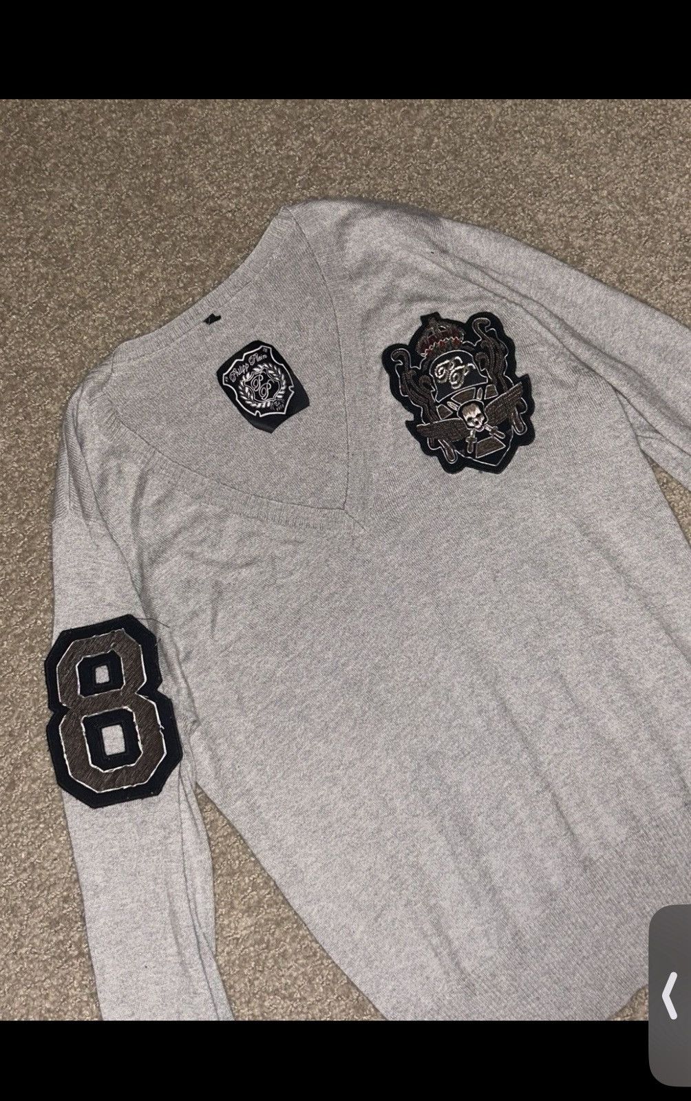 Philipp Plein Rare vintage philipp plein silk cashmere sweater emblem Size US M / EU 48-50 / 2 - 6 Thumbnail