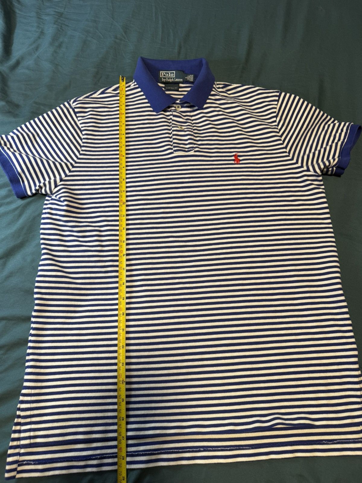 Polo Ralph Lauren Polo Ralph Lauren Custom-Slim-Fit Striped Polo Size US L / EU 52-54 / 3 - 4 Thumbnail