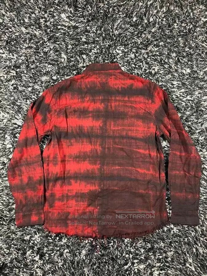 Amiri amiri bleached flannel shirt in red. Size US L / EU 52-54 / 3 - 2 Thumbnail
