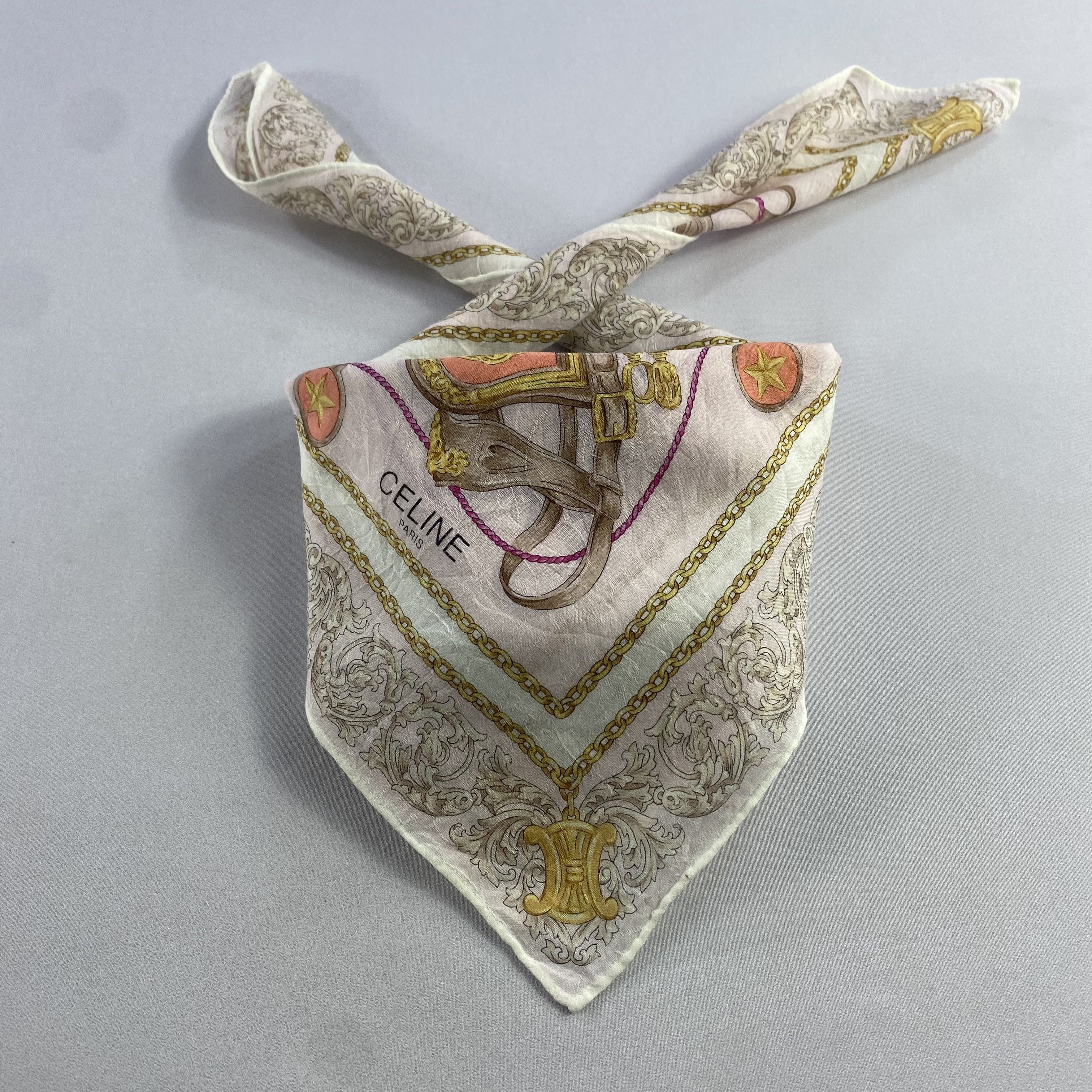 Celine × Vintage Celine Bandana/ Handkerchief / Neckerchief Size ONE SIZE - 1 Thumbnail