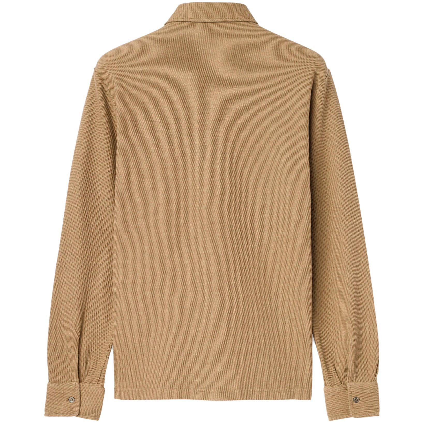 Loro Piana o1loc1c1224 Long-Sleeved Polo Shirt in Beige Size US S / EU 44-46 / 1 - 2 Thumbnail