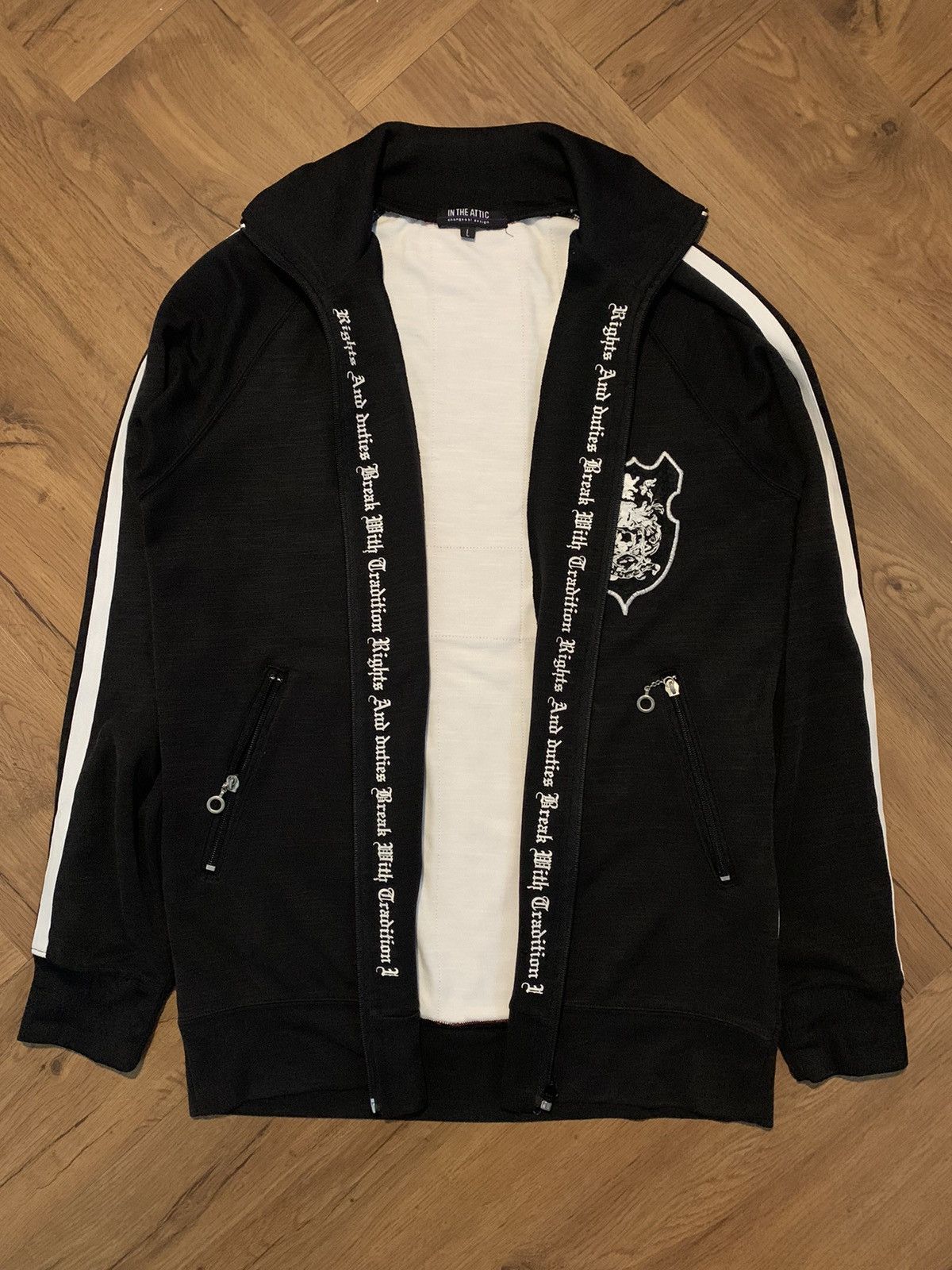 In The Attic × Japanese Brand × Vintage IN THE ATTIC tracktop jacket british flag punk rock style Size US L / EU 52-54 / 3 - 3 Thumbnail