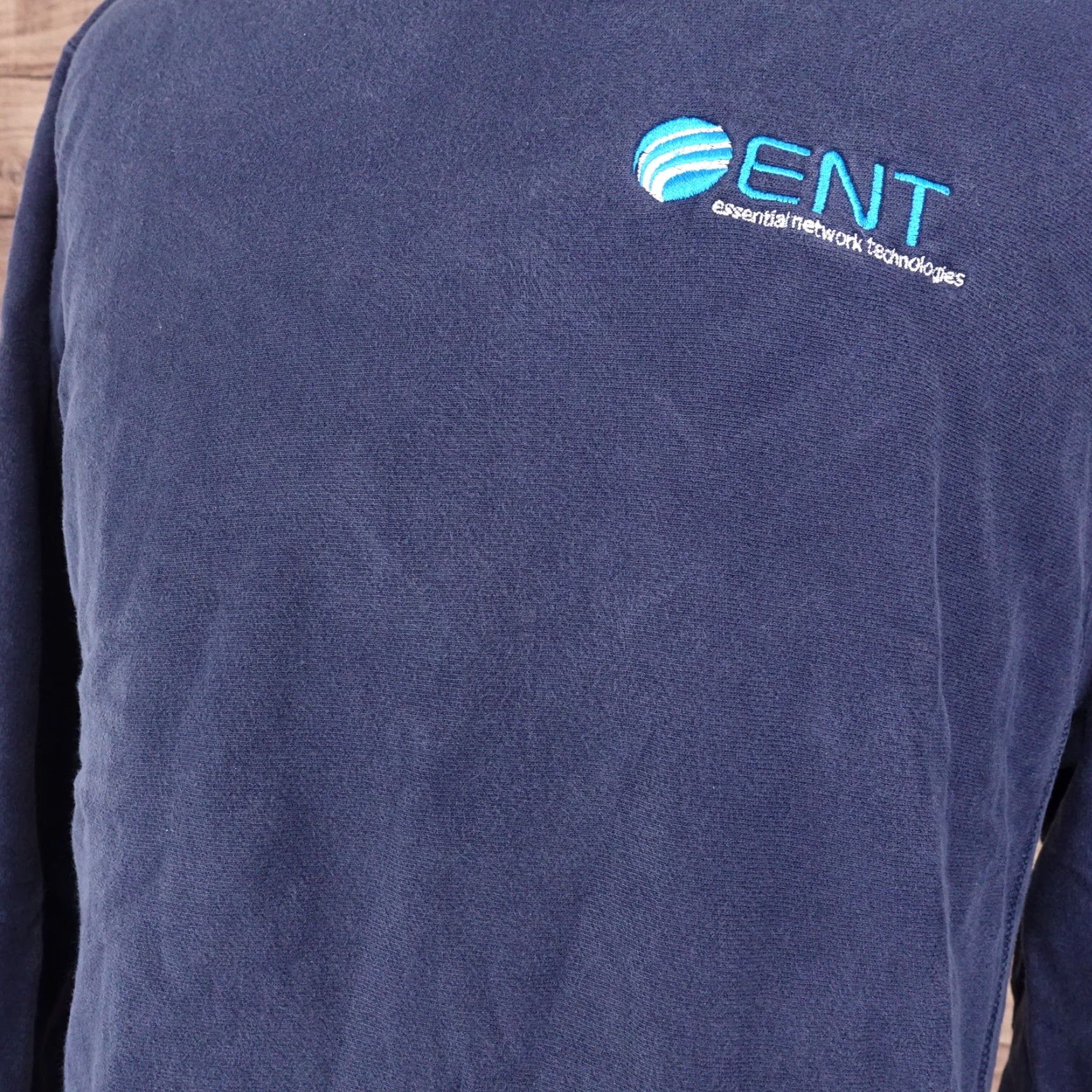 Champion VINTAGE Champion Sweatshirt Reverse Weave Blue Crew Neck L Mens Adult Large Blue 90s Sweatshirt Mens Size US L / EU 52-54 / 3 - 3 Thumbnail