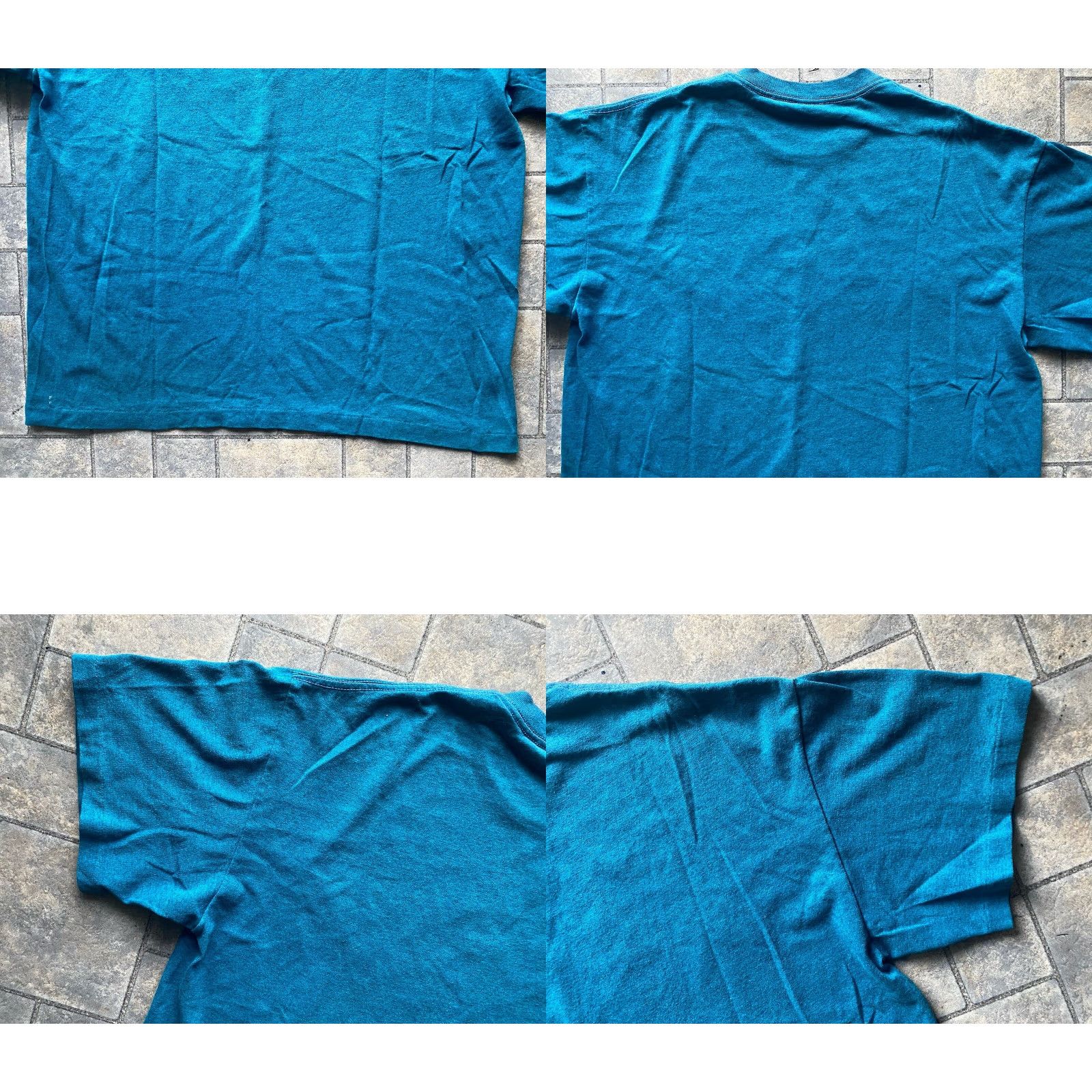 TEE JAYS VINTAGE Teejays HEF-T Single Stitch T Shirt Mens XL Blue 1990s Nathan Richards Tee-Jays Mens Shirt Blue XL Vintage Size US XL / EU 56 / 4 - 9 Thumbnail