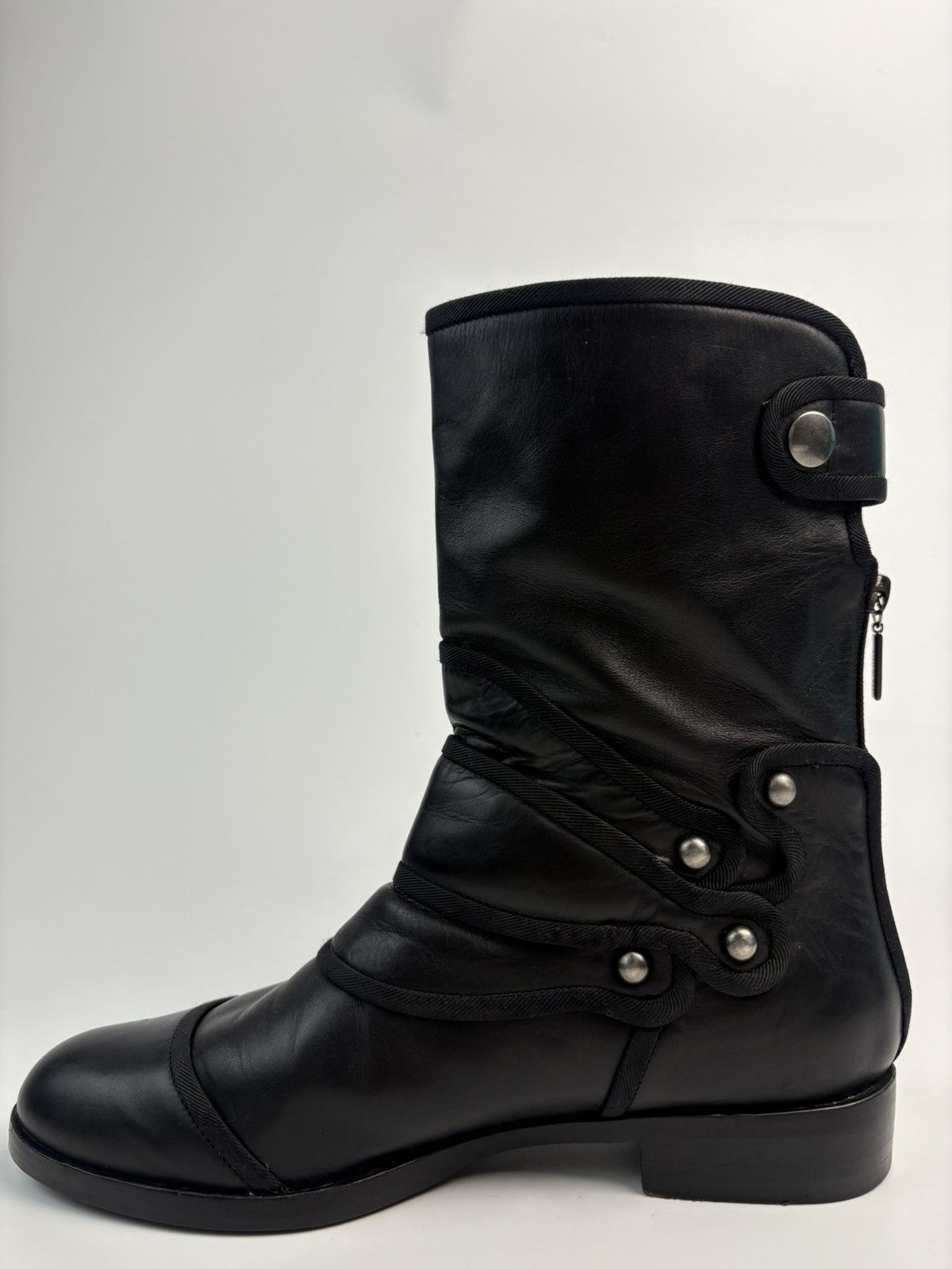 Dolce & Gabbana Dolce & Gabbana Leather Riding Boots Size US 8.5 / IT 38.5 - 7 Thumbnail