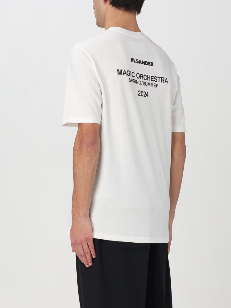 Jil Sander o1y1124 Short Sleeves T-Shirt With Print in White Size US XL / EU 56 / 4 - 3 Thumbnail