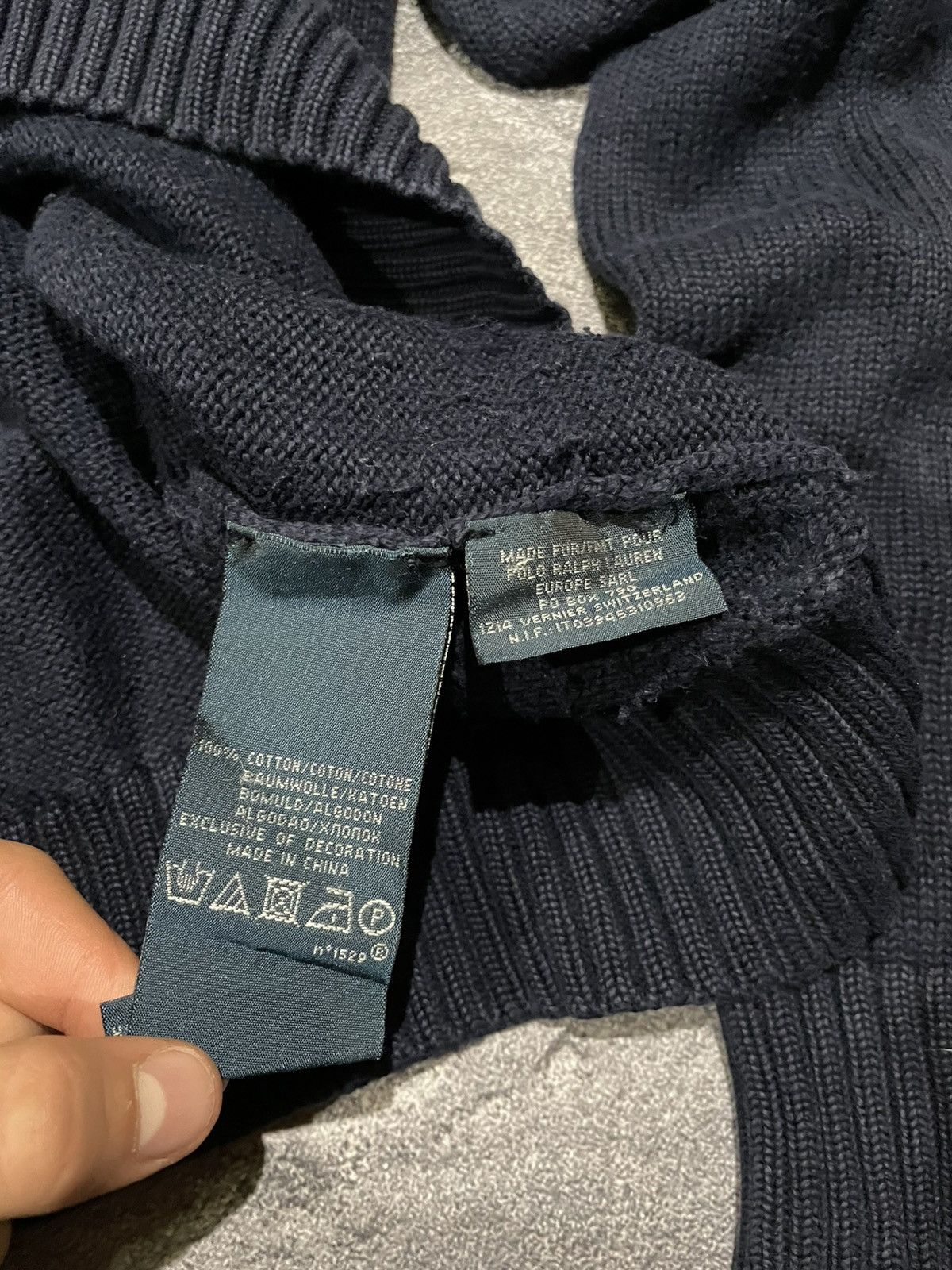 Polo Ralph Lauren × Vintage Vintage Polo Ralph Lauren 1/4 Zip Knitted Sweater Size US L / EU 52-54 / 3 - 6 Thumbnail