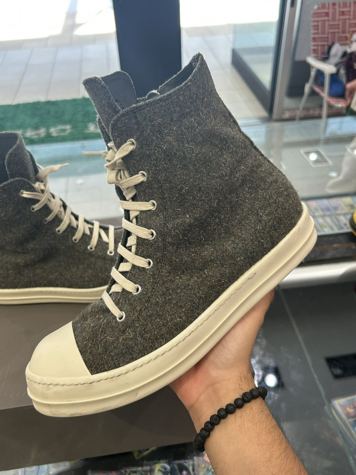 Rick Owens Rick owens green bosco high top Size US 12 / EU 45 - 2 Thumbnail