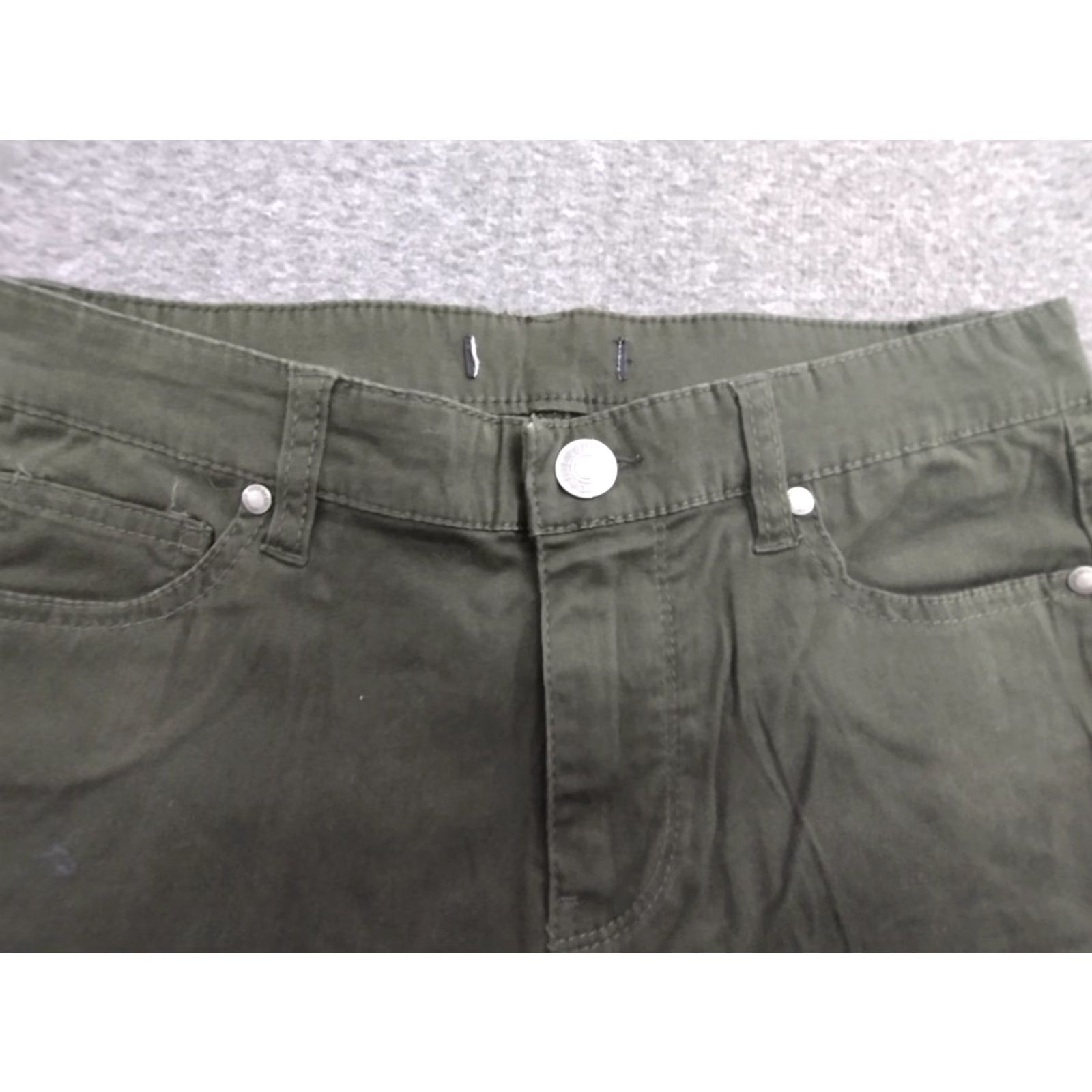 Buffalo David Bitton Buffalo David Bitton Jeans Olive Green Skinny Stretch 4 Women's Jeans 28 Inseam 5-Pocket Mid Rise Denim Size 27" / US 4 / IT 40 - 3 Thumbnail