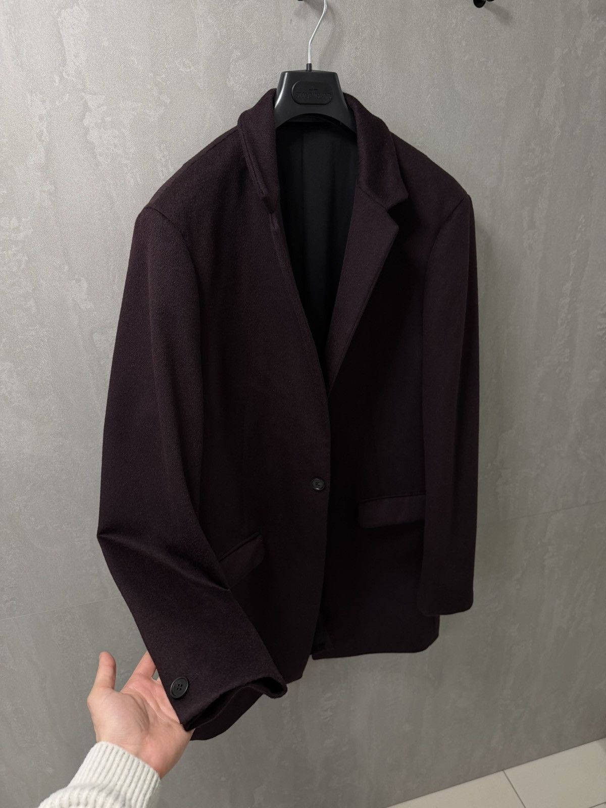 Allsaints AllSaints wool manor coat jacket dark garnet size S-M Size US S / EU 44-46 / 1 - 16 Thumbnail