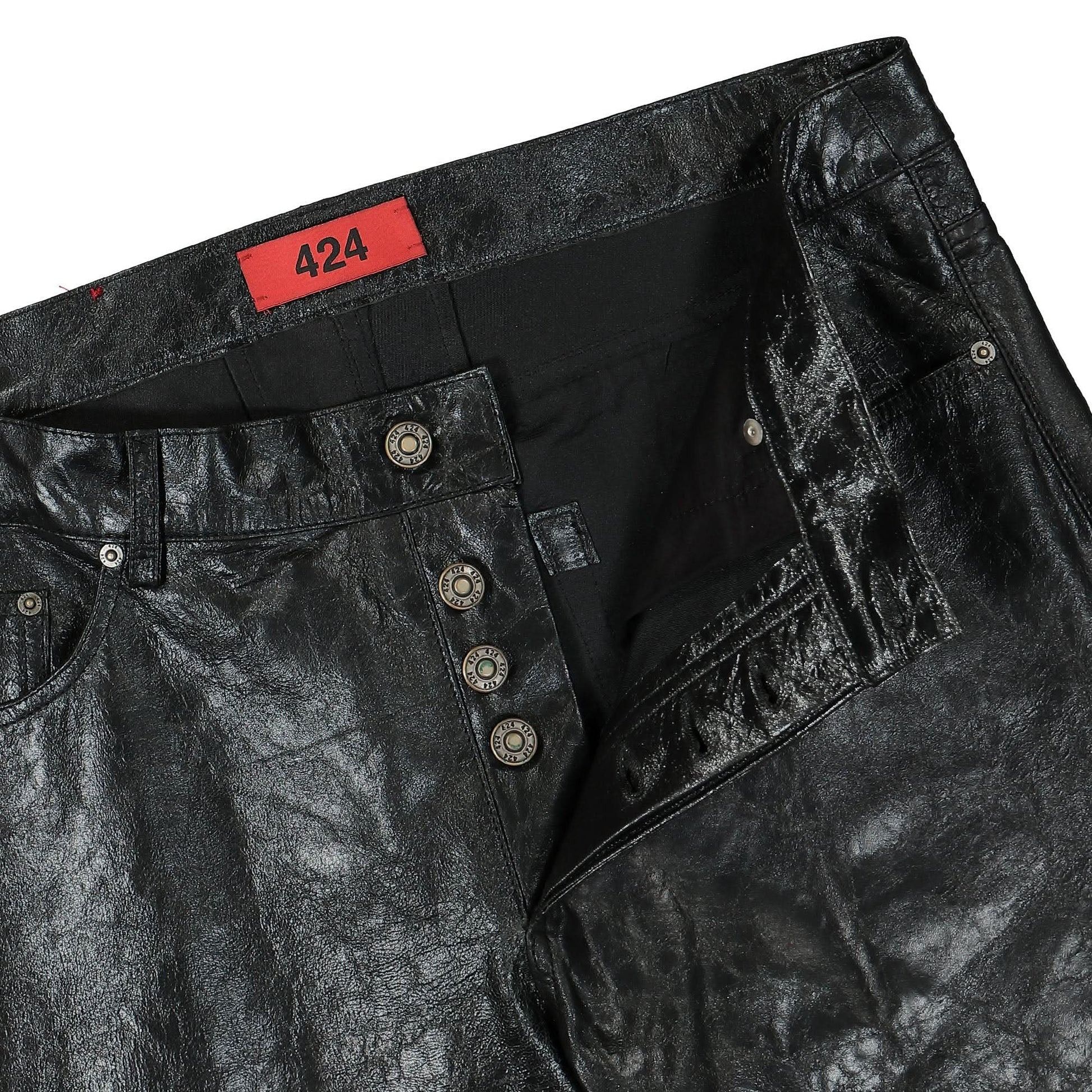 424 424 Leather Pants Trousers Jeans Four two Four Size US 32 / EU 48 - 4 Thumbnail