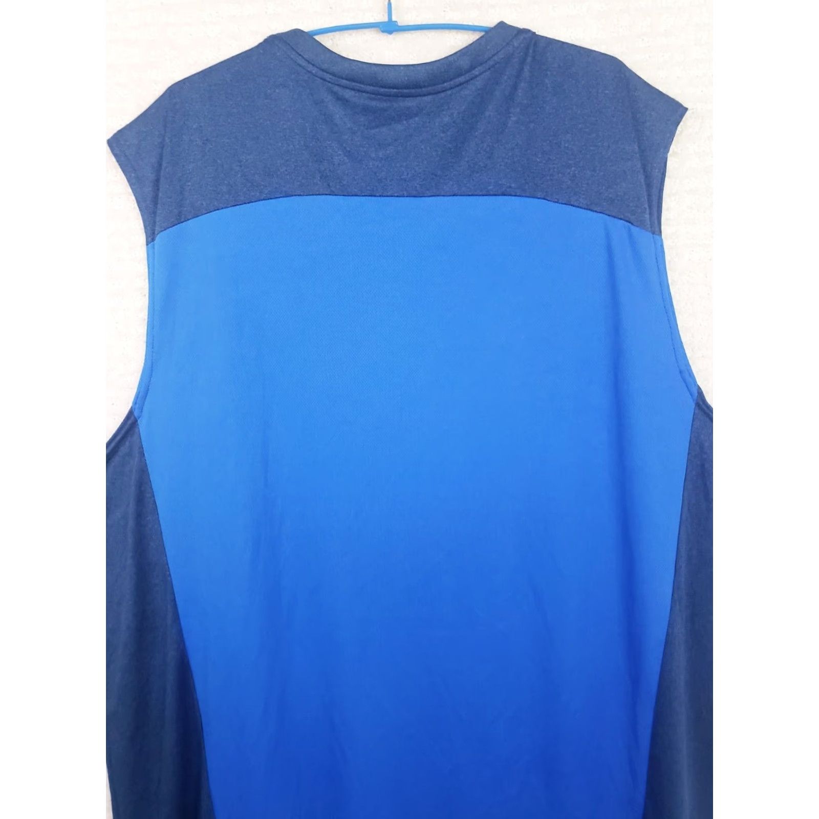 Vintage Foundry T-Shirt Sleeveless 3XLT Blue Men Big & Tall Crew Neck Logo All Seasons Breathable Cotton Polyester Knit Shirt Size US XXL / EU 58 / 5 - 5 Thumbnail