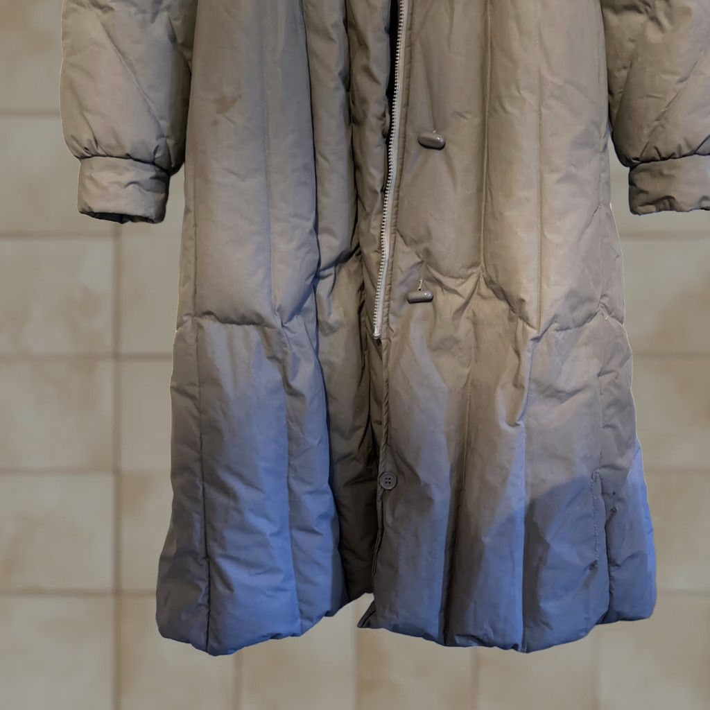 Vintage VINTAGE J.gallery Coat Down Pure Nylon Taupe Beige Womens M Medium Puffer Jacket Long Full Length Size M / US 6-8 / IT 42-44 - 1 Thumbnail