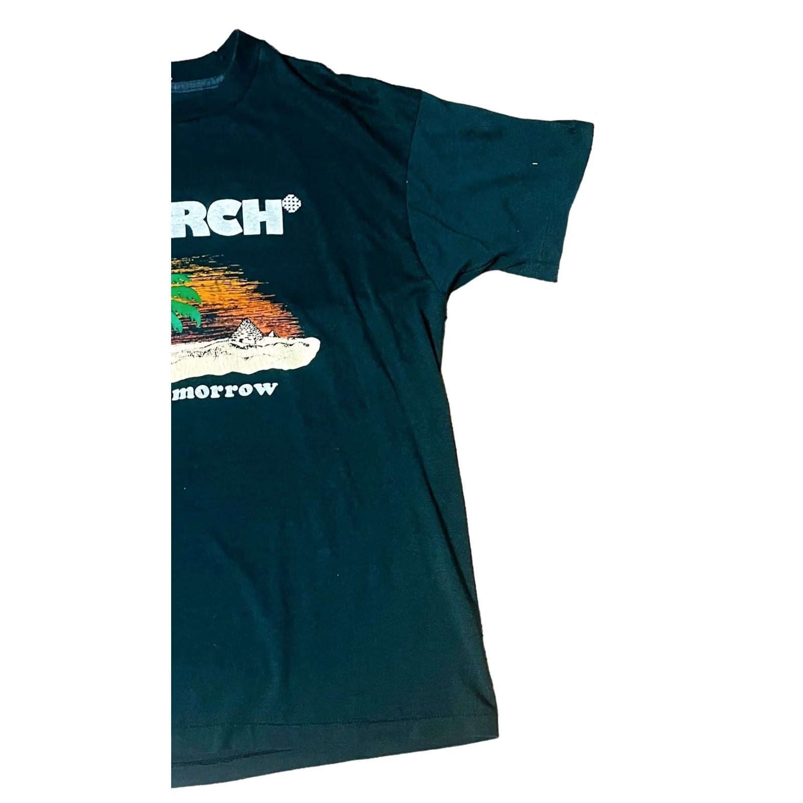 Vintage VINTAGE Screen Stare T-Shirt XL Black Short Sleeve Crew Neck Men 90s Theme Read Description Size US XL / EU 56 / 4 - 3 Thumbnail