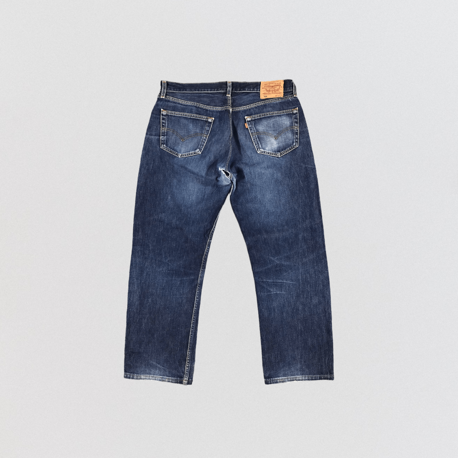 Levi's Vintage 90s Distress Levis 501 Denim Jeans- JM1068 Size US 36 / EU 52 - 2 Thumbnail