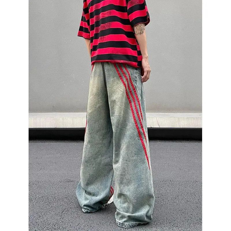 Japanese Brand × Jean Retro loose straight leg casual jeans Size US 32 / EU 48 - 3 Thumbnail